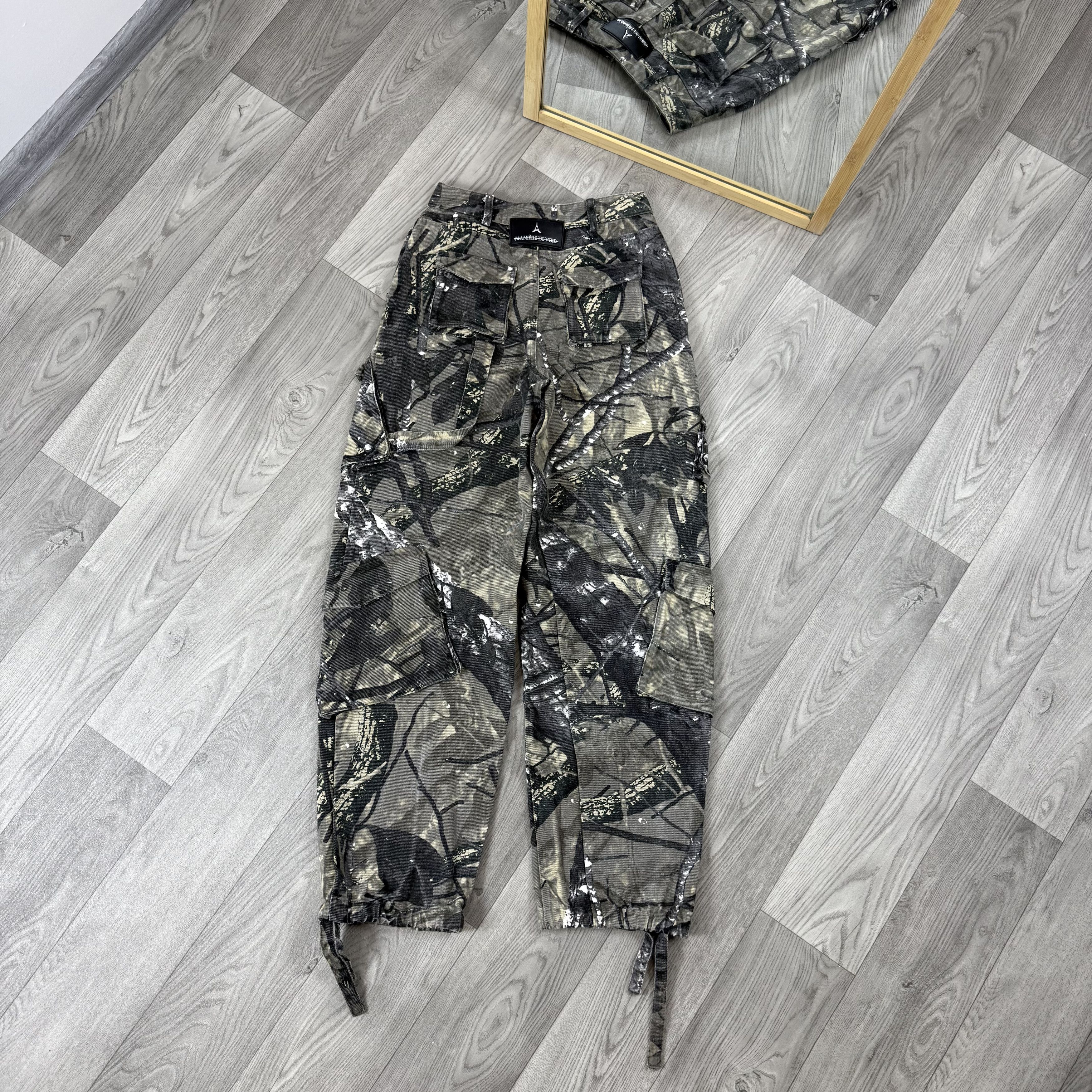 Maniere De Vior Maniere De Voir Camouflage Real Tree Multipocket Cargo Pants Size 24" / US 00 / IT 34 - 2 Thumbnail