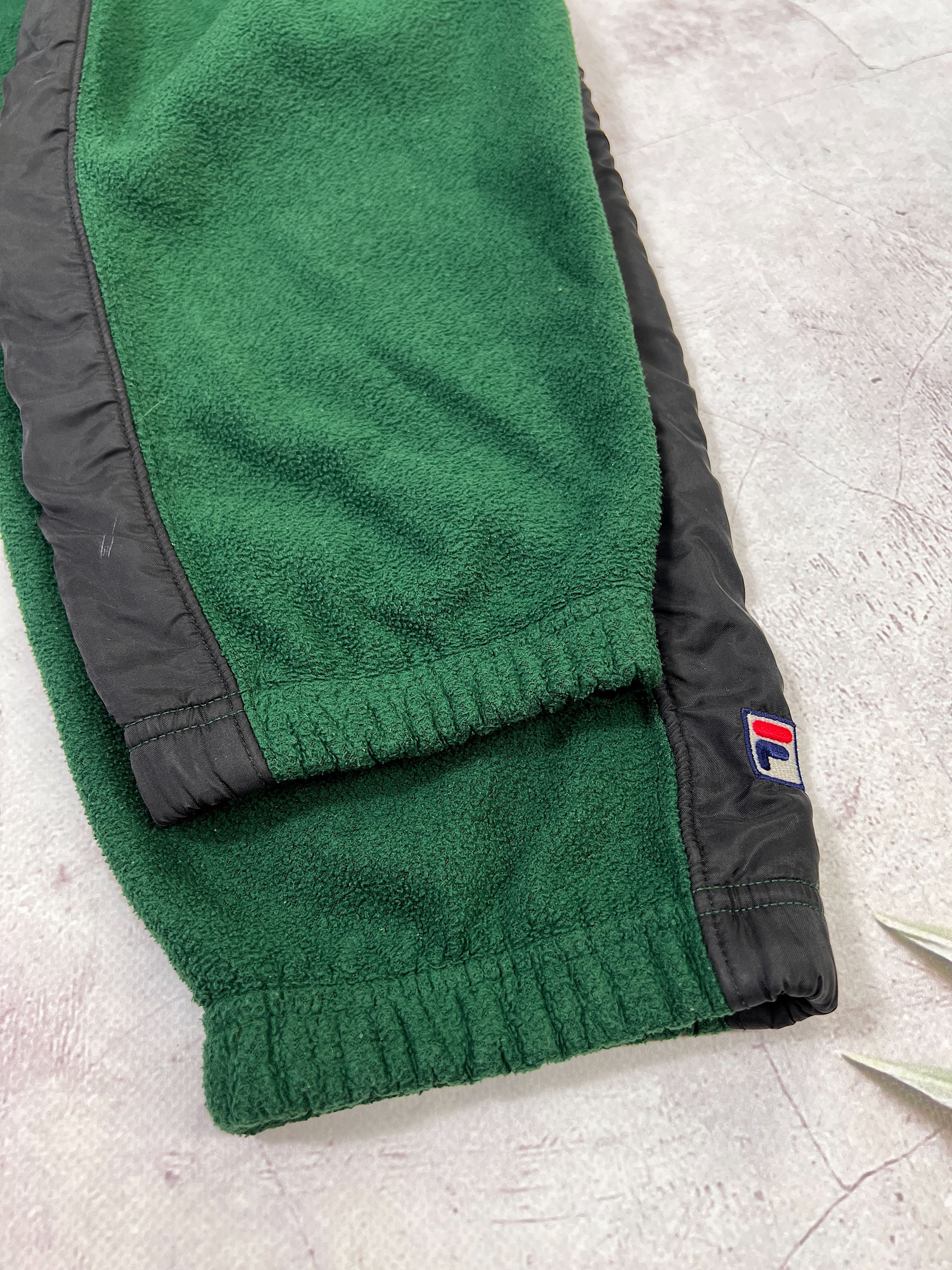 Fila × Vintage Vintage Fila Fleece Hoodie & Nylon Trims Size US L / EU 52-54 / 3 - 10 Thumbnail