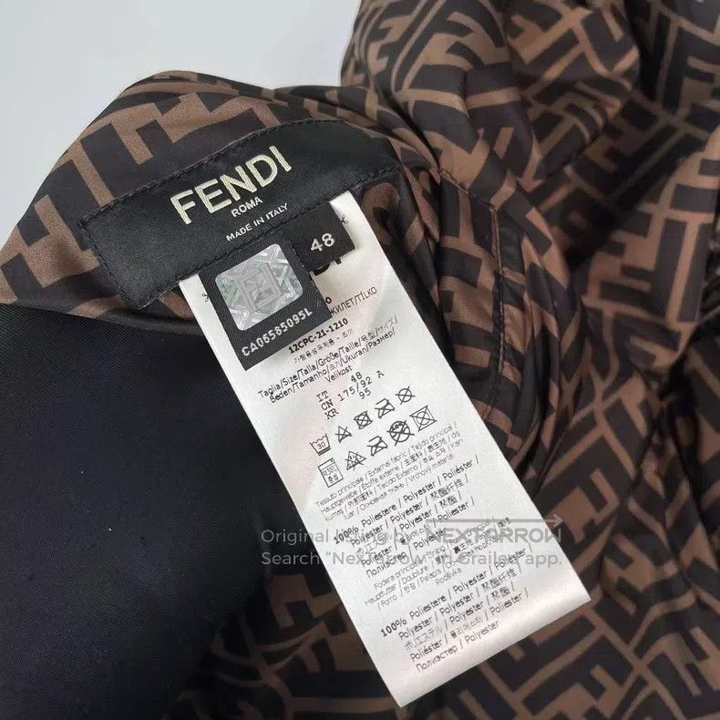 Fendi Fendi Brown Monogram Printed Two-Sided Reversible Stand Co Size US M / EU 48-50 / 2 - 8 Thumbnail
