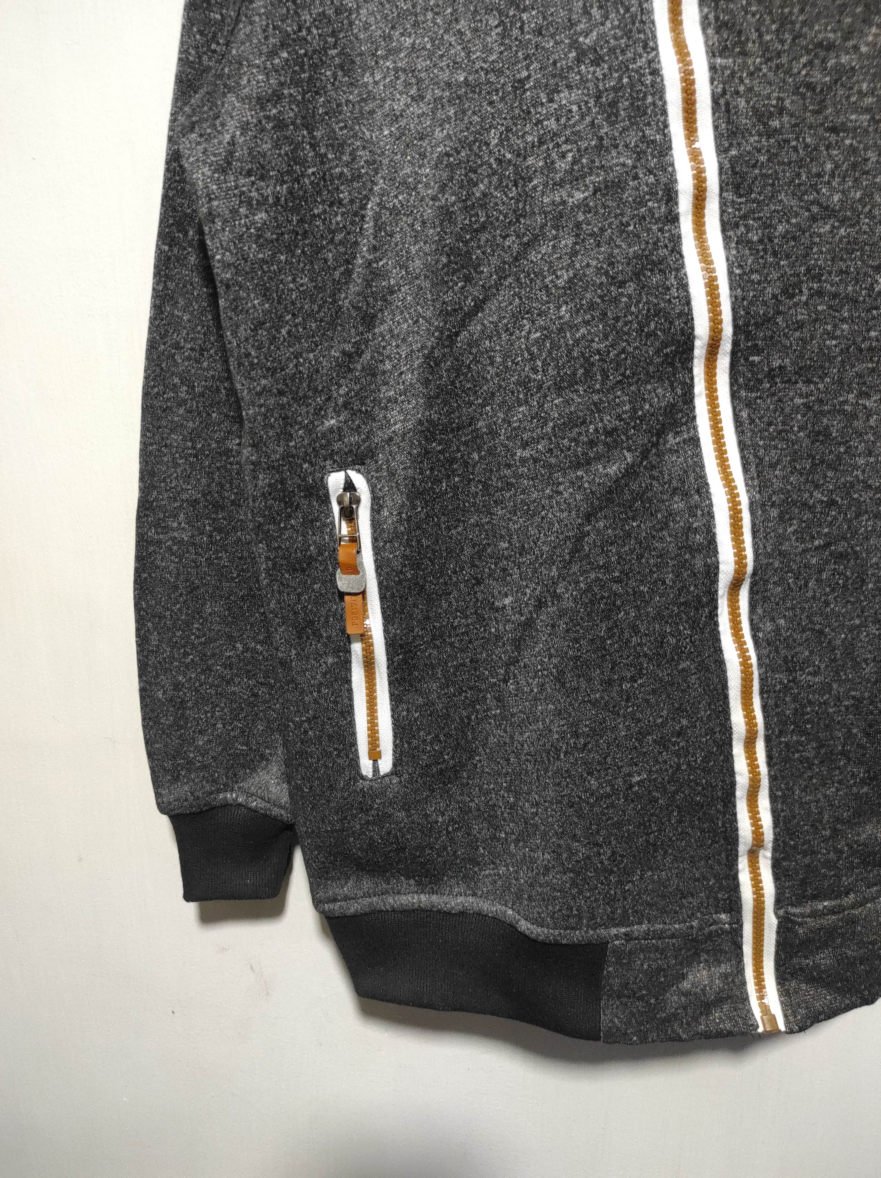 Japanese Brand Gray Asymetrycal zip fur hoodie ifsix LGB style Size US M / EU 48-50 / 2 - 4 Thumbnail