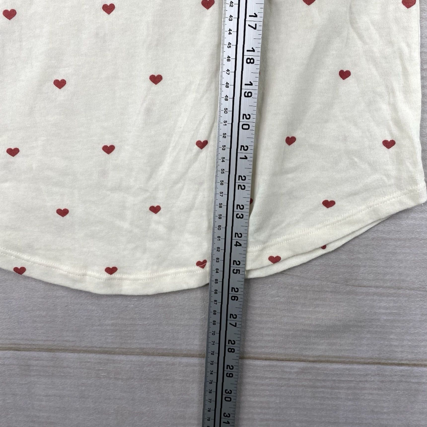 Vintage Fifth Sun Tank Womens M Red Hearts Print Pocket V Neck Knit Boho Novelty Fun Shirt Bodice? Size M / US 6-8 / IT 42-44 - 4 Thumbnail