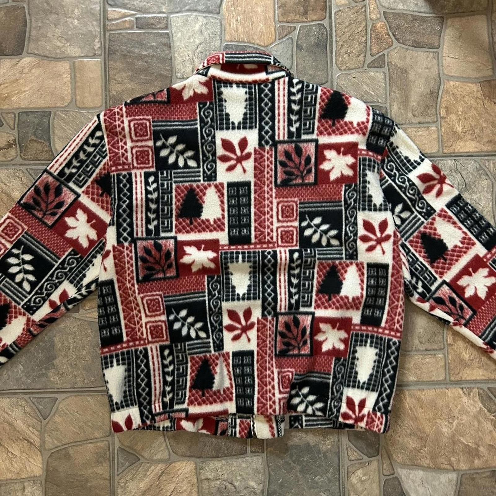 Other Vintage Teddi Jacket Aztec Print Full Zip Fleece Size US XL / EU 56 / 4 - 4 Thumbnail