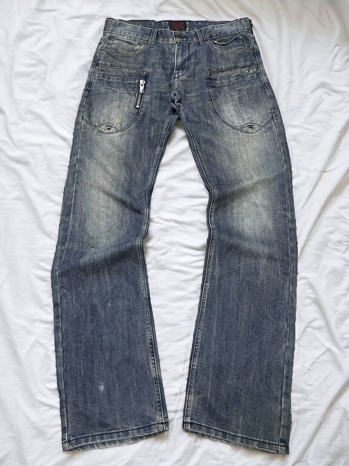Hysteric Glamour × Japanese Brand × PPFM MOD Japan Large Multi Pocket Wash Jeans Size US 34 / EU 50 - 1 Thumbnail