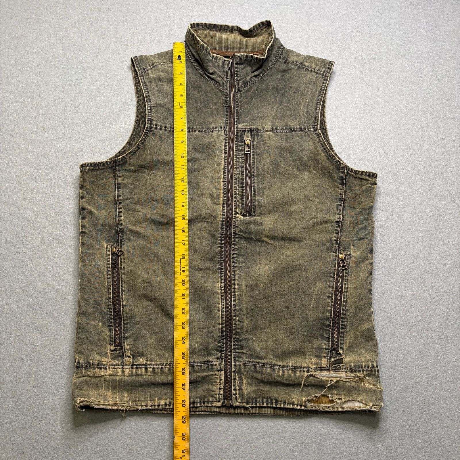 Kuhl Kuhl Distressed Full Zip Utility Vest Mens Large Brown Size US L / EU 52-54 / 3 - 4 Thumbnail