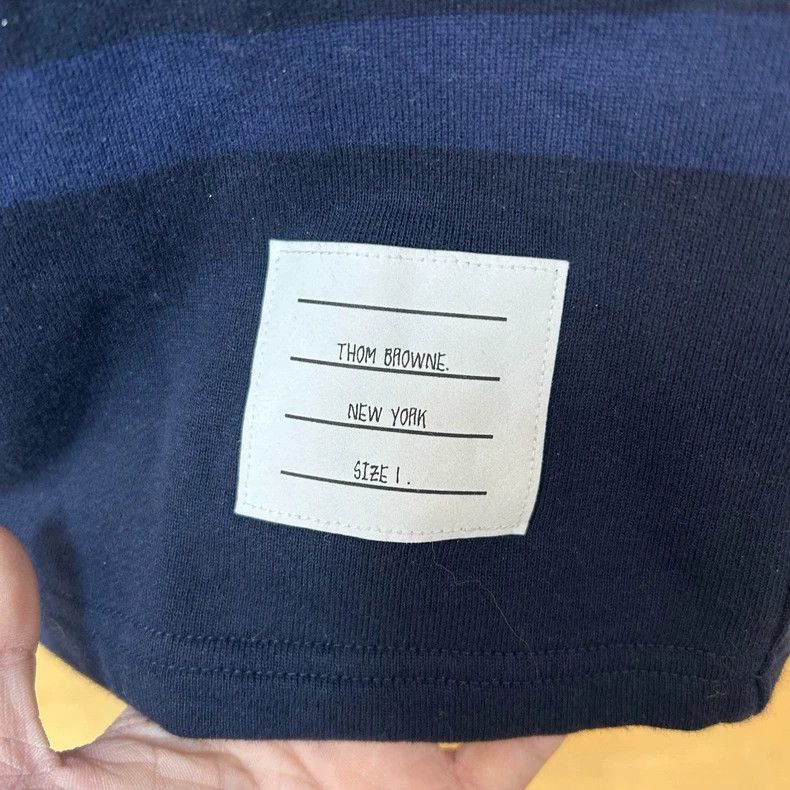 Thom Browne Thom Browne size1 Dark blue classic striped cotton shorts Size US 26 / EU 42 - 3 Thumbnail