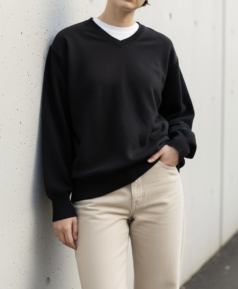 Comme des Garcons TAX FREE 🇺🇸 cdg homme AD98 hybrid wool sleeves sweatshirt Size US M / EU 48-50 / 2 - 2 Thumbnail