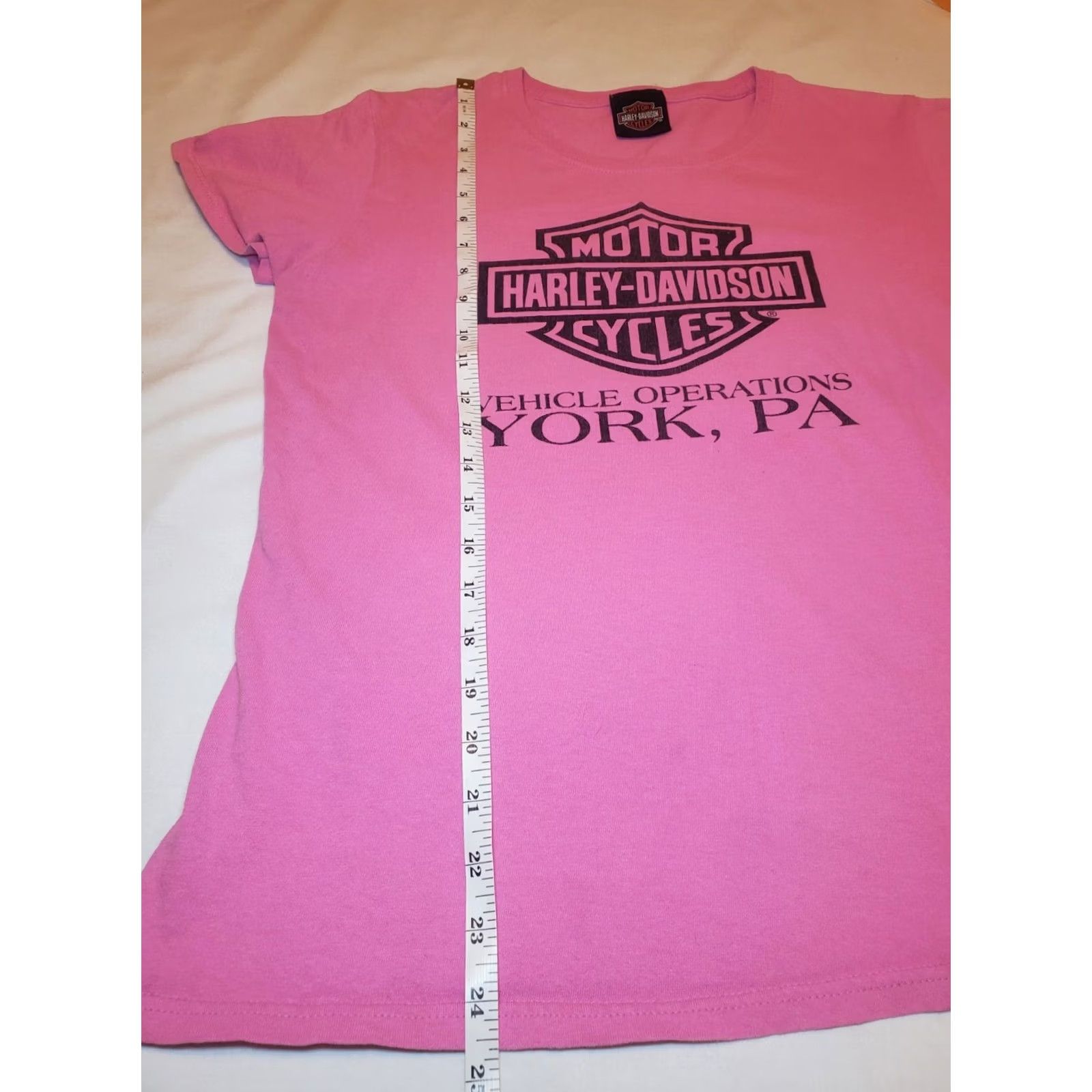 Harley Davidson VINTAGE Harley Davidson Womens T Shirt Pink Sz M Biker Logo Moto Street 90s Size M / US 6-8 / IT 42-44 - 6 Thumbnail