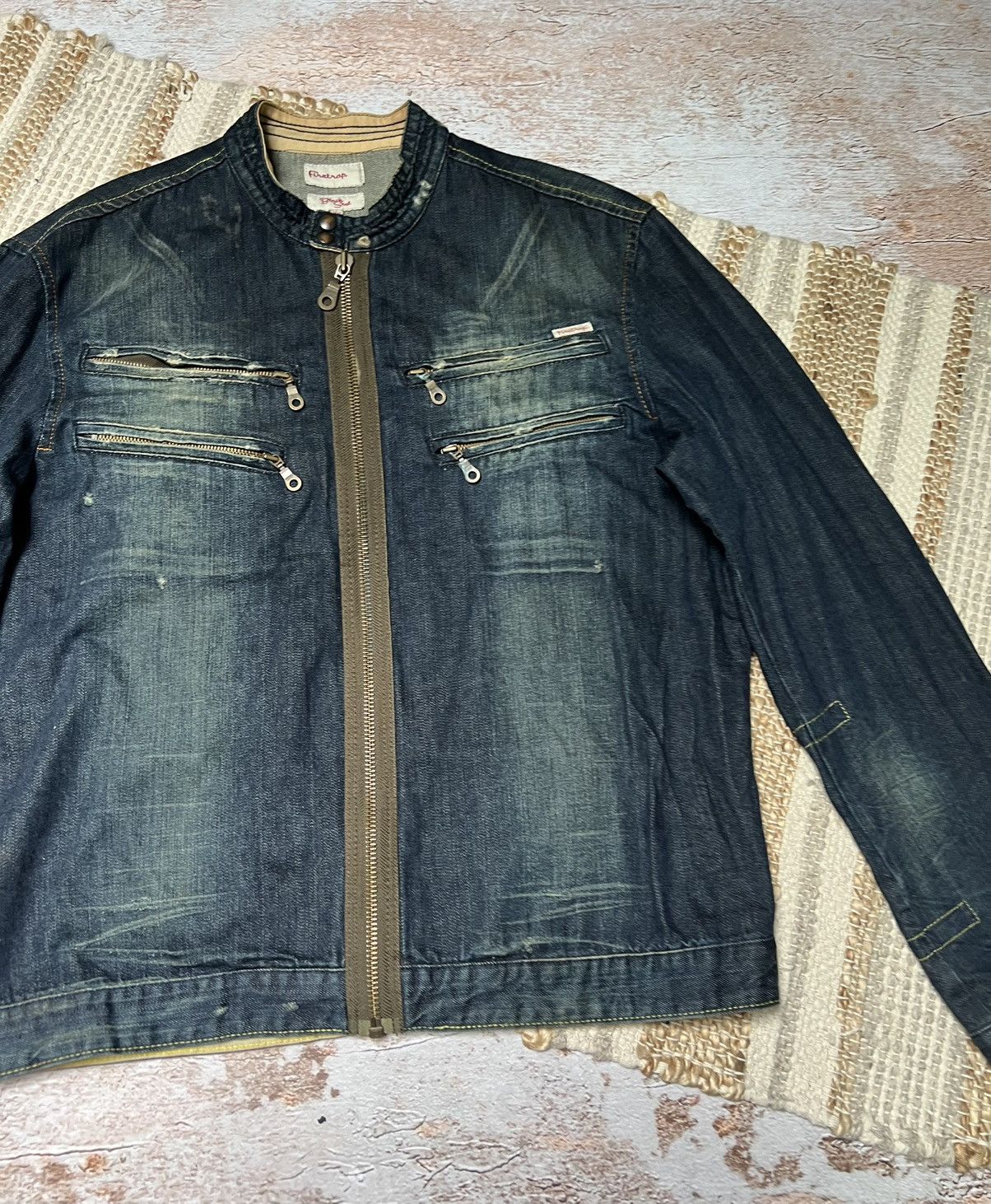 Firetrap × Japanese Brand Firetrap vintage racing denim zip jacket Size US L / EU 52-54 / 3 - 3 Thumbnail