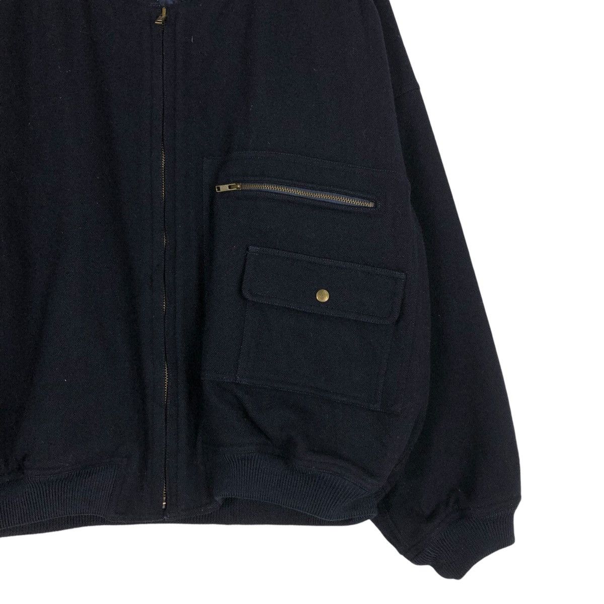 Issey Miyake 🔥VINTAGE ISSEY MIYAKE I.S. CARE LABELS WOOL BOMBER JACKET Size US L / EU 52-54 / 3 - 7 Thumbnail