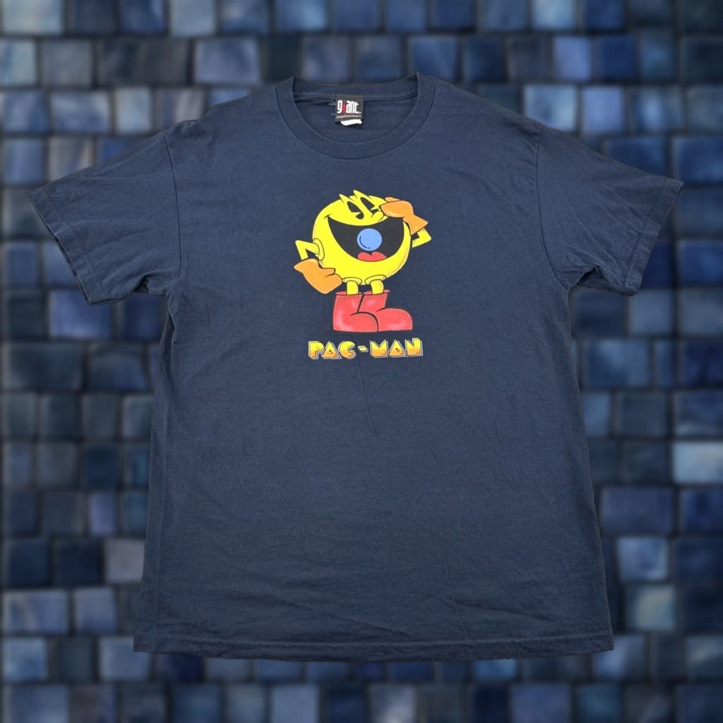 Spell Vintage Y2K Pacman Namco Giant Tag Spell Out Video Game Graphic T-Shirt Size L Size US L / EU 52-54 / 3 - 1 Thumbnail