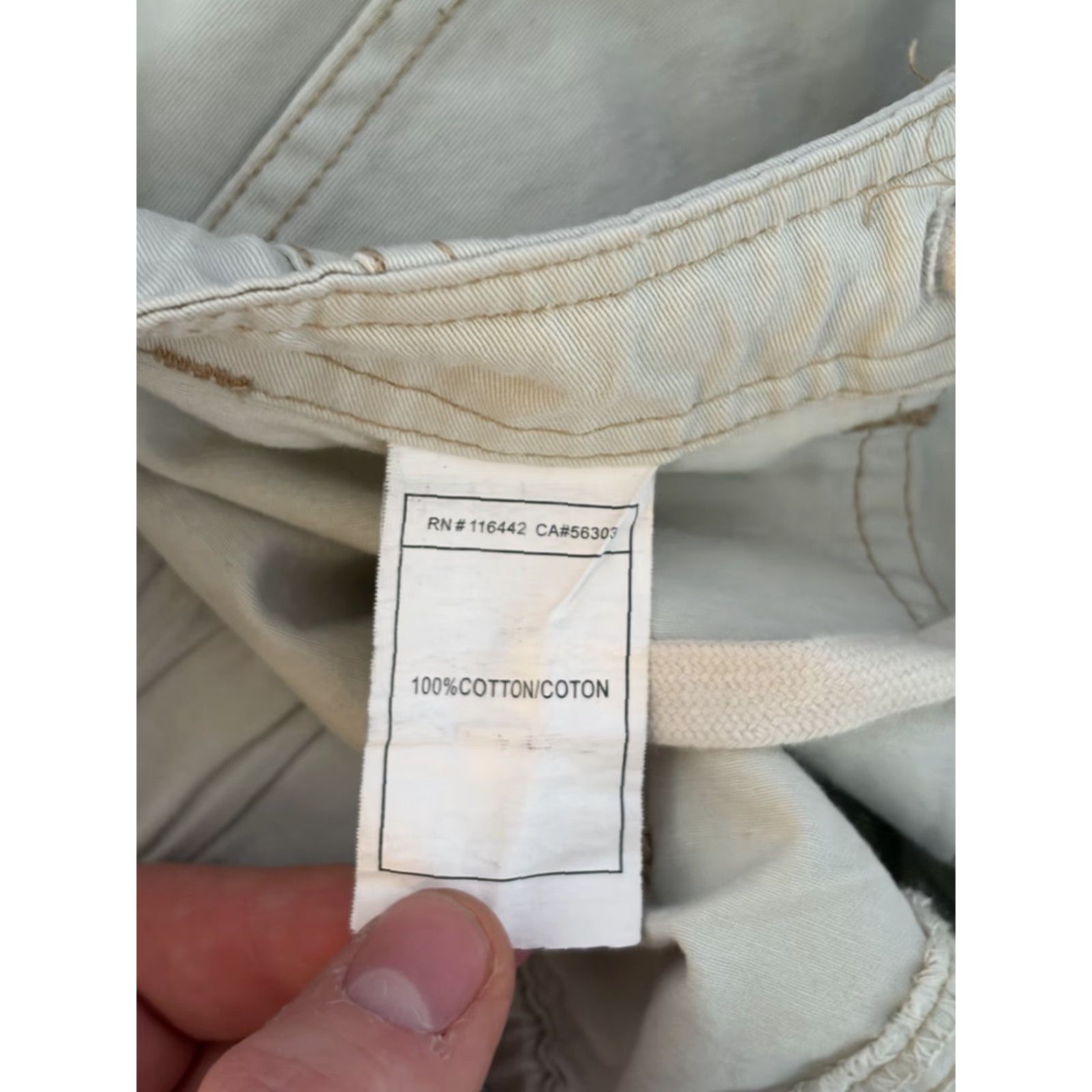 Vintage Monet Othello Pants Cargo Drawstring Beige Mens Small Street Style Cargo Pants Mens Beige Monet Otheboards? Size US 29 - 8 Thumbnail