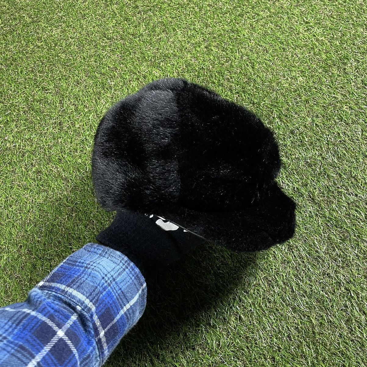 Vintage Vintage 90s Mohair Fuzzy Beanie Black Goth Alt Grunge OS Size ONE SIZE - 1 Thumbnail