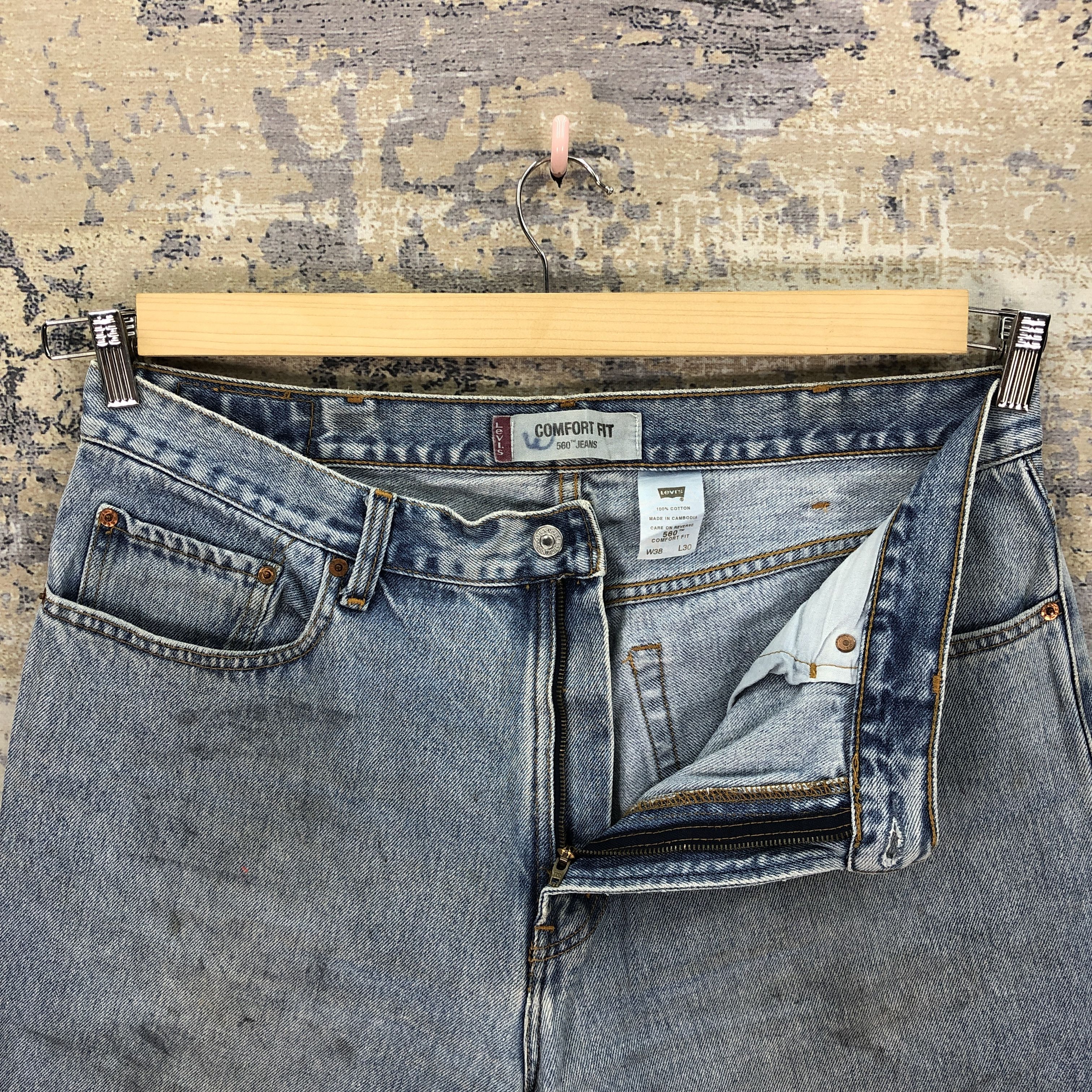 Levi's Vintage Y2K Levis Light Wash Jeans Levi's 560 Faded Denim Size US 36 / EU 52 - 5 Thumbnail