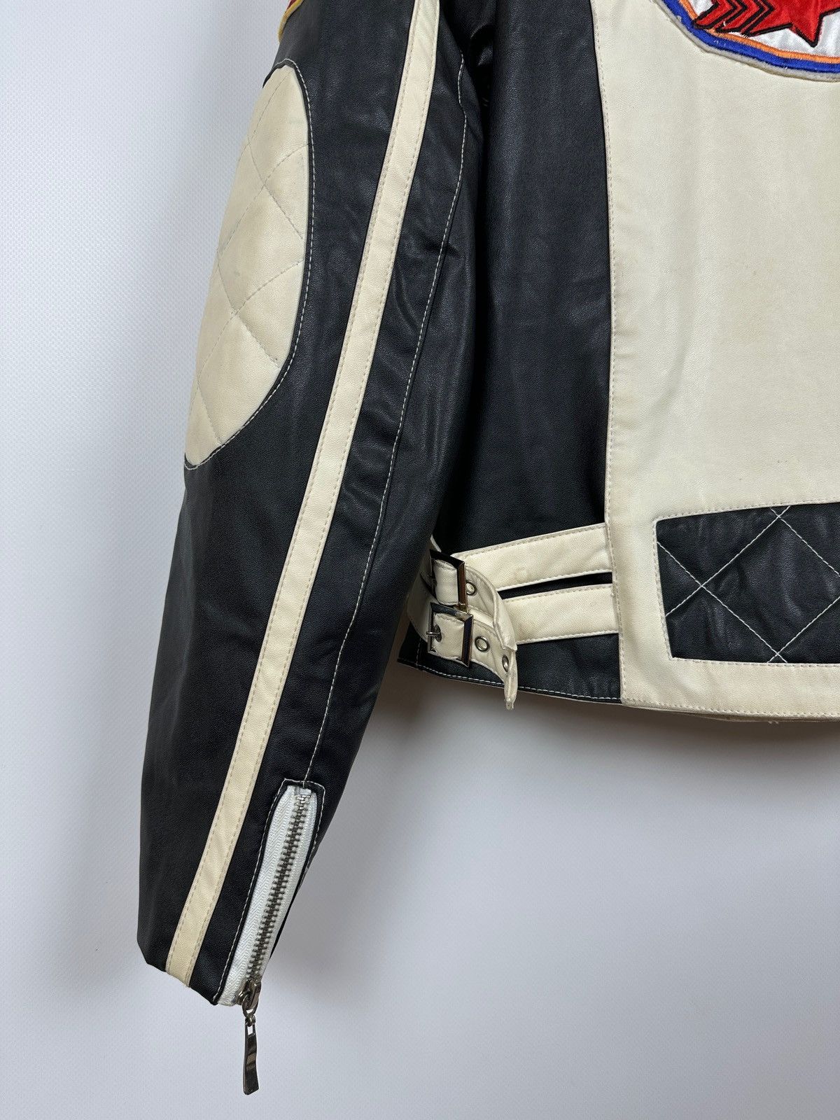 Vintage Vintage Wonder Team Grand Prix Y2K Racing Leather Jacket Size L / US 10 / IT 46 - 18 Thumbnail