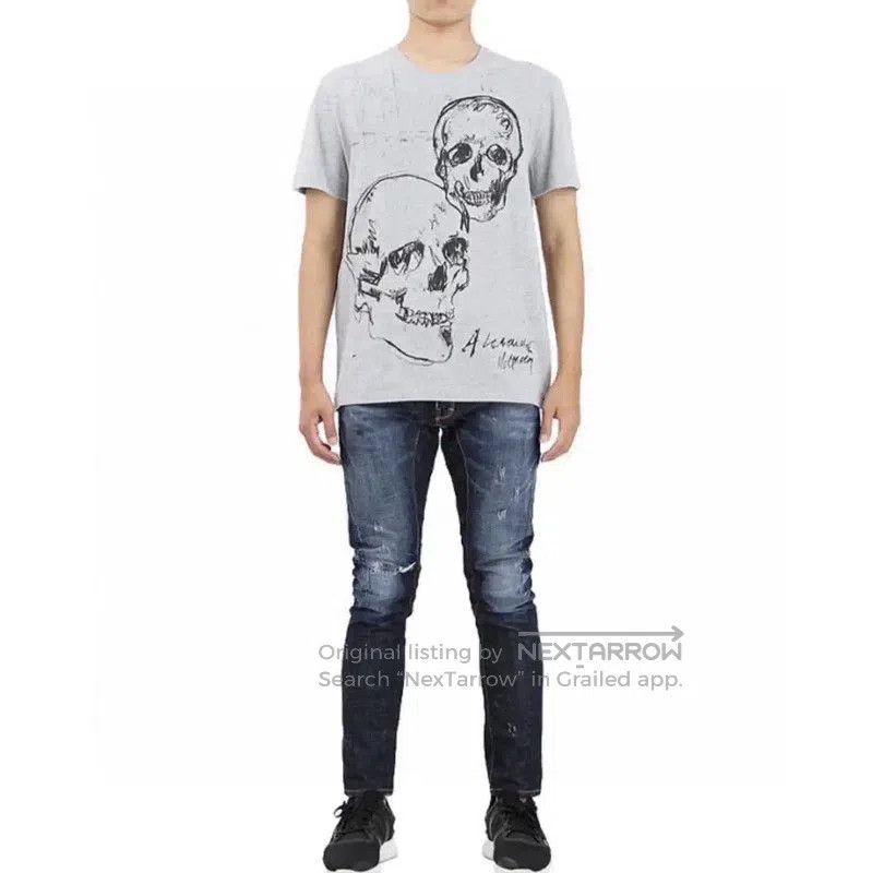 Alexander McQueen Alexander McQueen Men's Logo Skull T-Shirt . Size US S / EU 44-46 / 1 - 9 Thumbnail