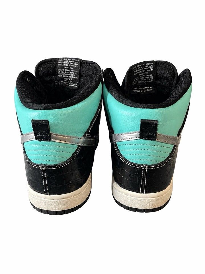 Nike SB Nike SB Dunk High Tiffany Croc Black Aqua 653599-400 SZ 9.5 Size US 9.5 / EU 42-43 - 4 Thumbnail