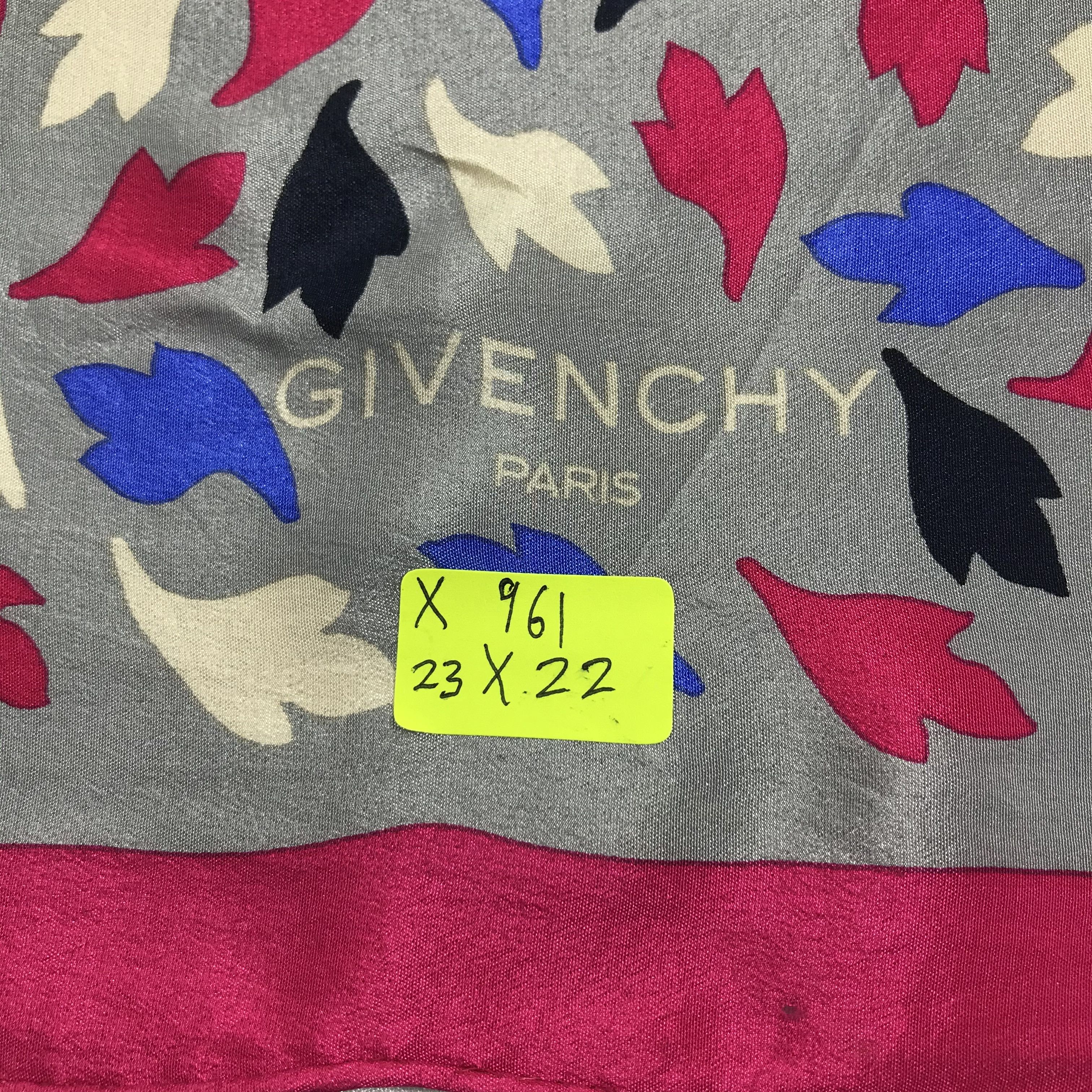 Vintage Vintage Givenchy Silk Scarf Size ONE SIZE - 5 Thumbnail