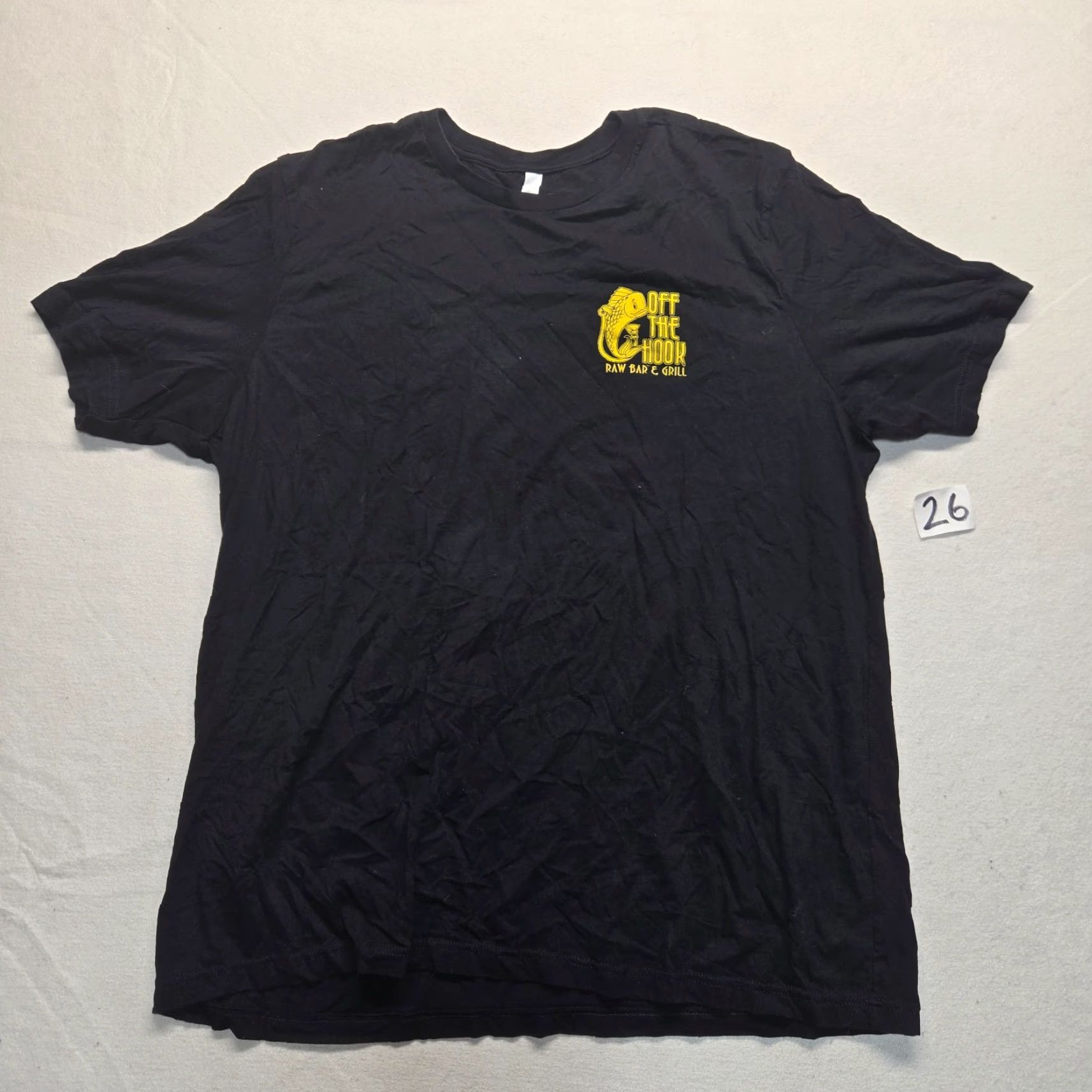 Off The Hook Off The Hook Bar Grill T-Shirt Adult Men's 3XL Black Graphic Print Florida Size US XXL / EU 58 / 5 - 2 Thumbnail
