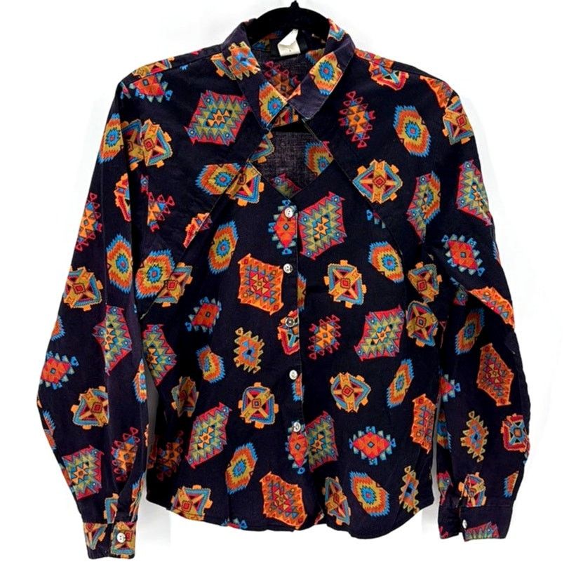 Vintage Vintage Rough Rider western native 80s button down sz 13/14 Size XL / US 12-14 / IT 48-50 - 1 Thumbnail