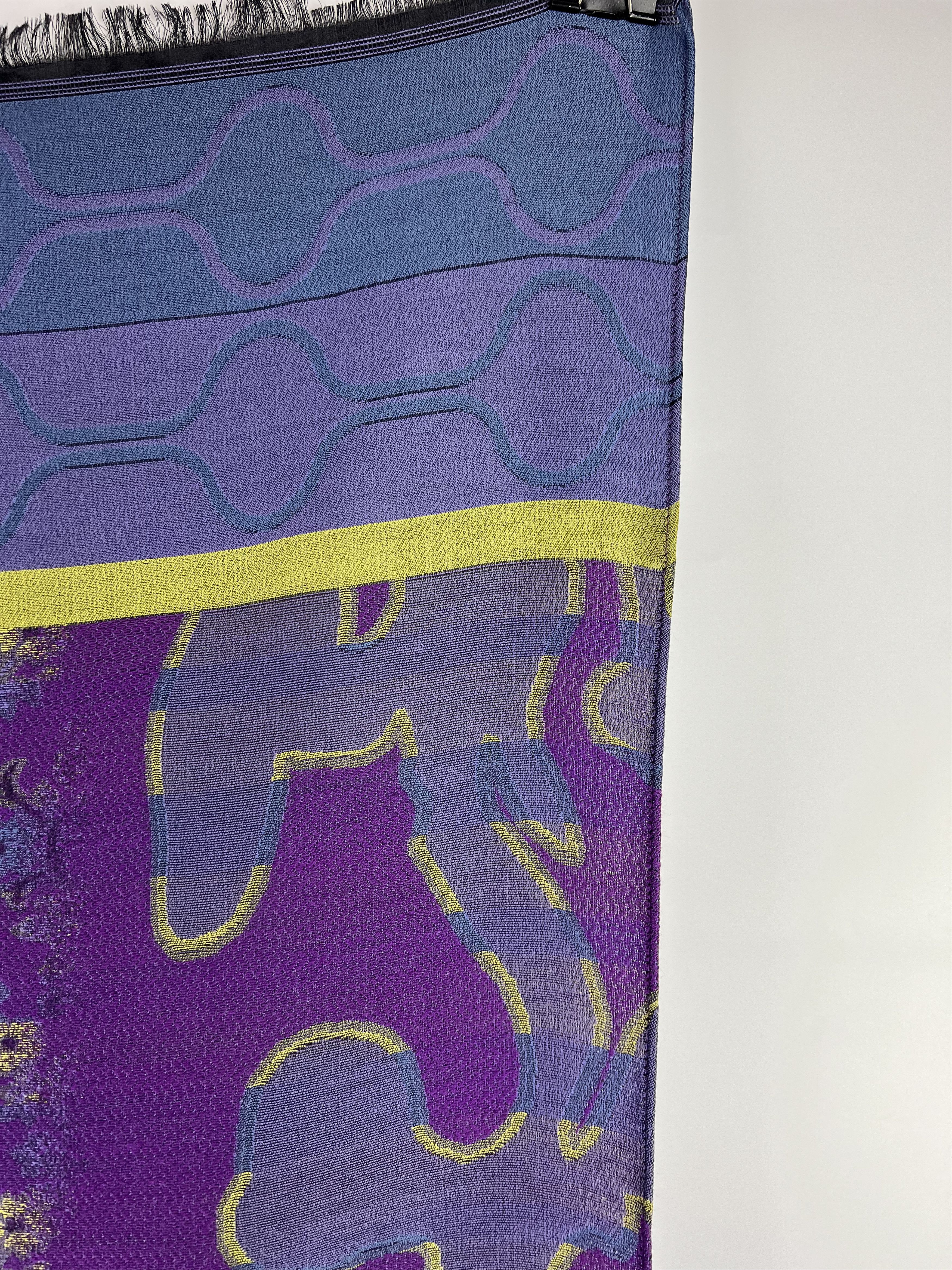 Guy Laroche Guy Laroche Multicolor Wool Silk Scarf 194x68cm Size ONE SIZE - 3 Thumbnail