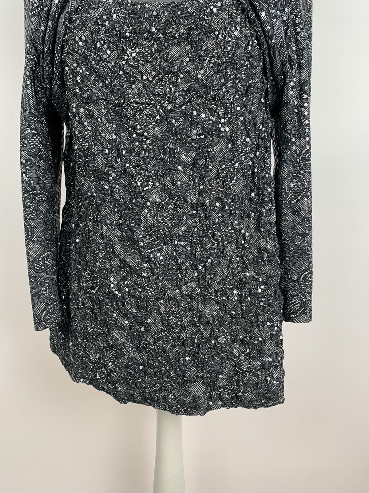 Joseph Ribkoff Joseph Ribkoff Rhinestone Snake Style Top Long Sleeve Sz 20 Size 3XL / US 20-22 - 3 Thumbnail
