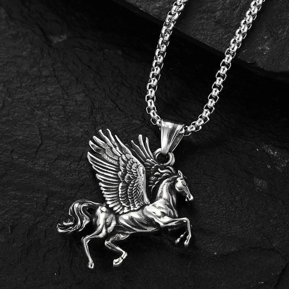 Other Vintage Greek Unicorn Pendant Necklace Size ONE SIZE - 4 Thumbnail
