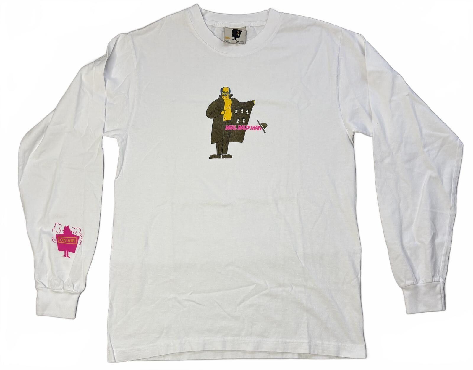 Unknown London Real Bad Man White Long Sleeve Shirt Mens Small Streetwear Size US S / EU 44-46 / 1 - 1 Thumbnail