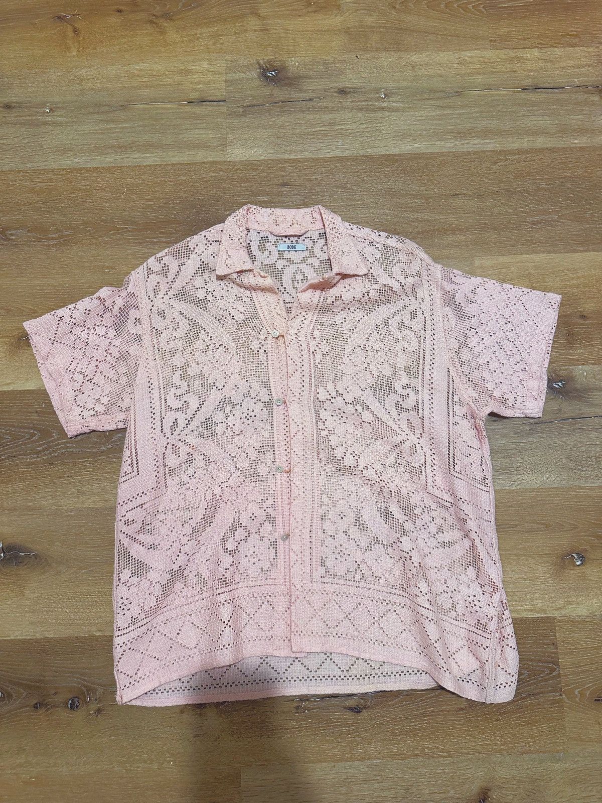 Bode Bode Ribbon Lace Shirt One of Kind Size US M / EU 48-50 / 2 - 4 Thumbnail