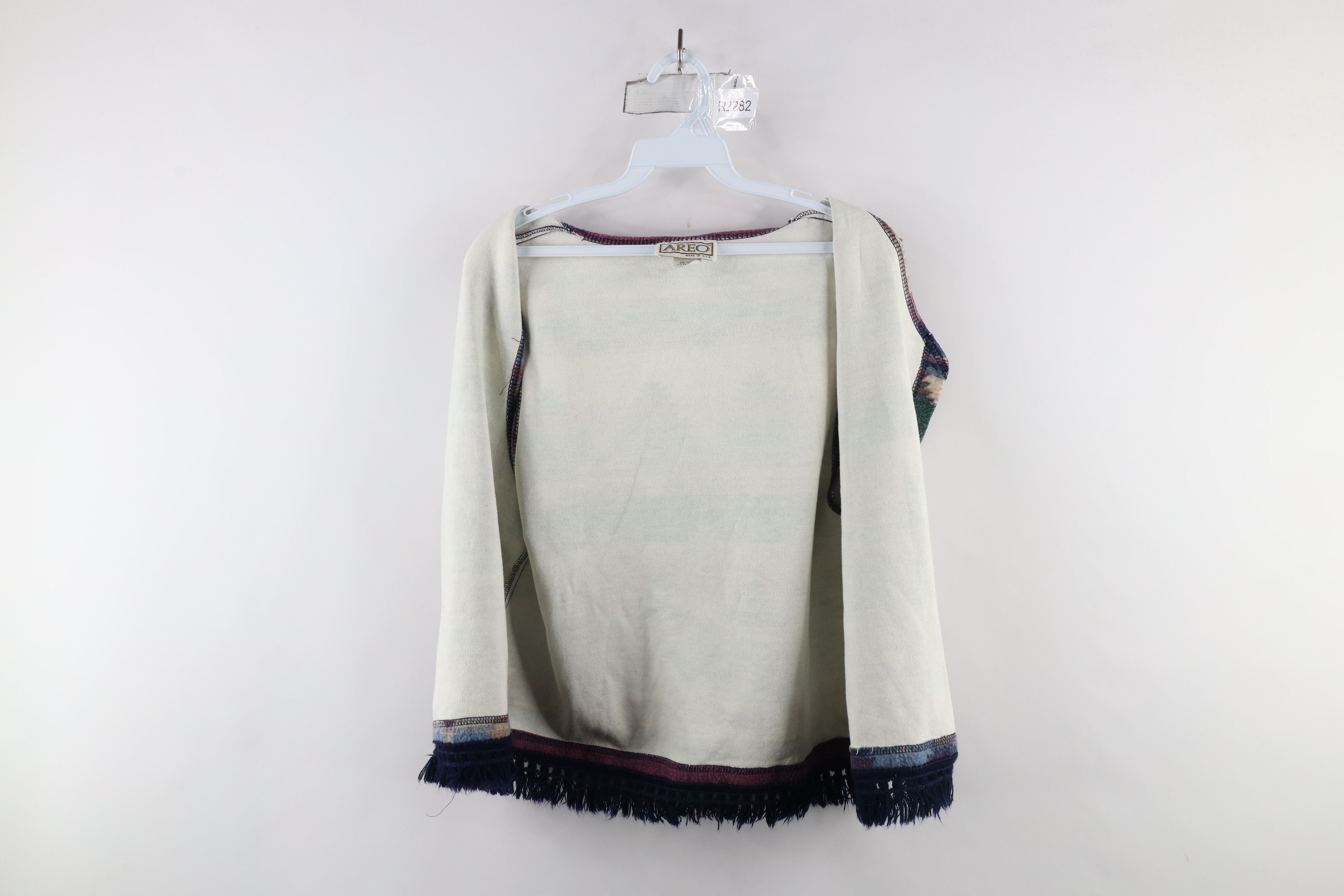 Vintage Vintage 90s Streetwear Fringed Blanket Vest Jacket USA Size L / US 10 / IT 46 - 8 Thumbnail