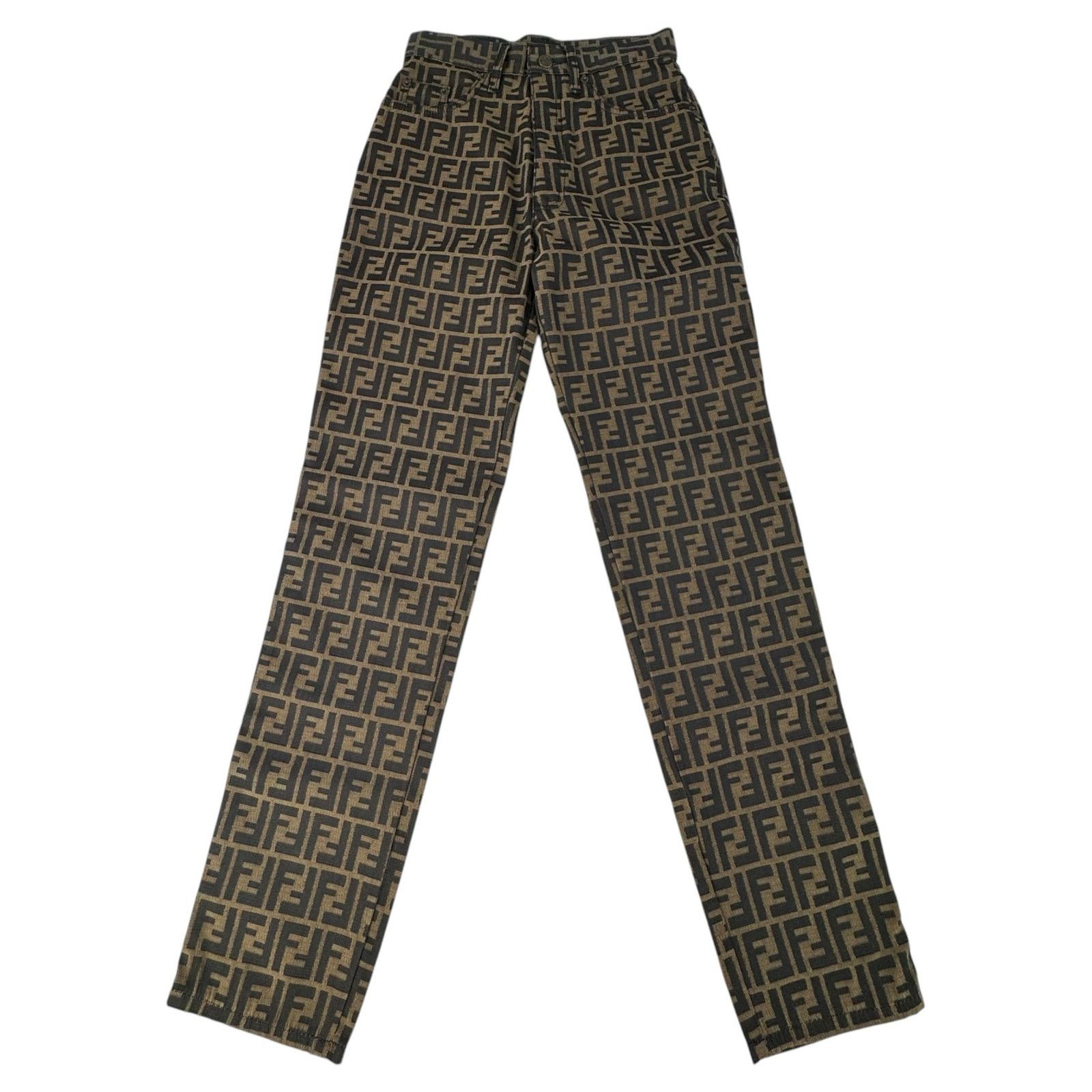 Fendi Fendi Vintage Zucca Print Pant Size 27" / US 4 / IT 40 - 1 Thumbnail