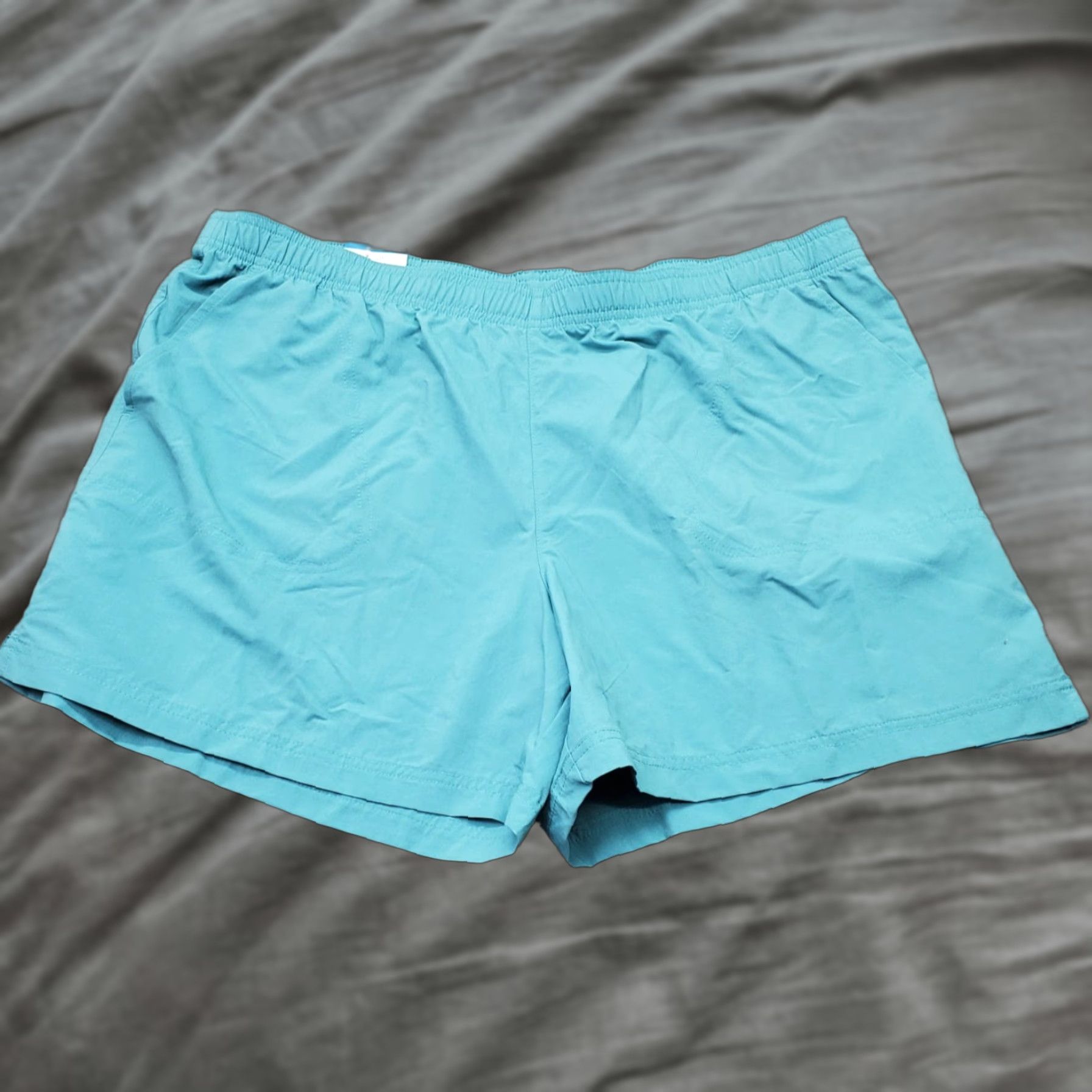 Vintage Columbia Womens XL Blue Sandy River Shorts Court Omn i Shield Bottom Swim Shorts NWT Size 40" / US 18 - 1 Thumbnail