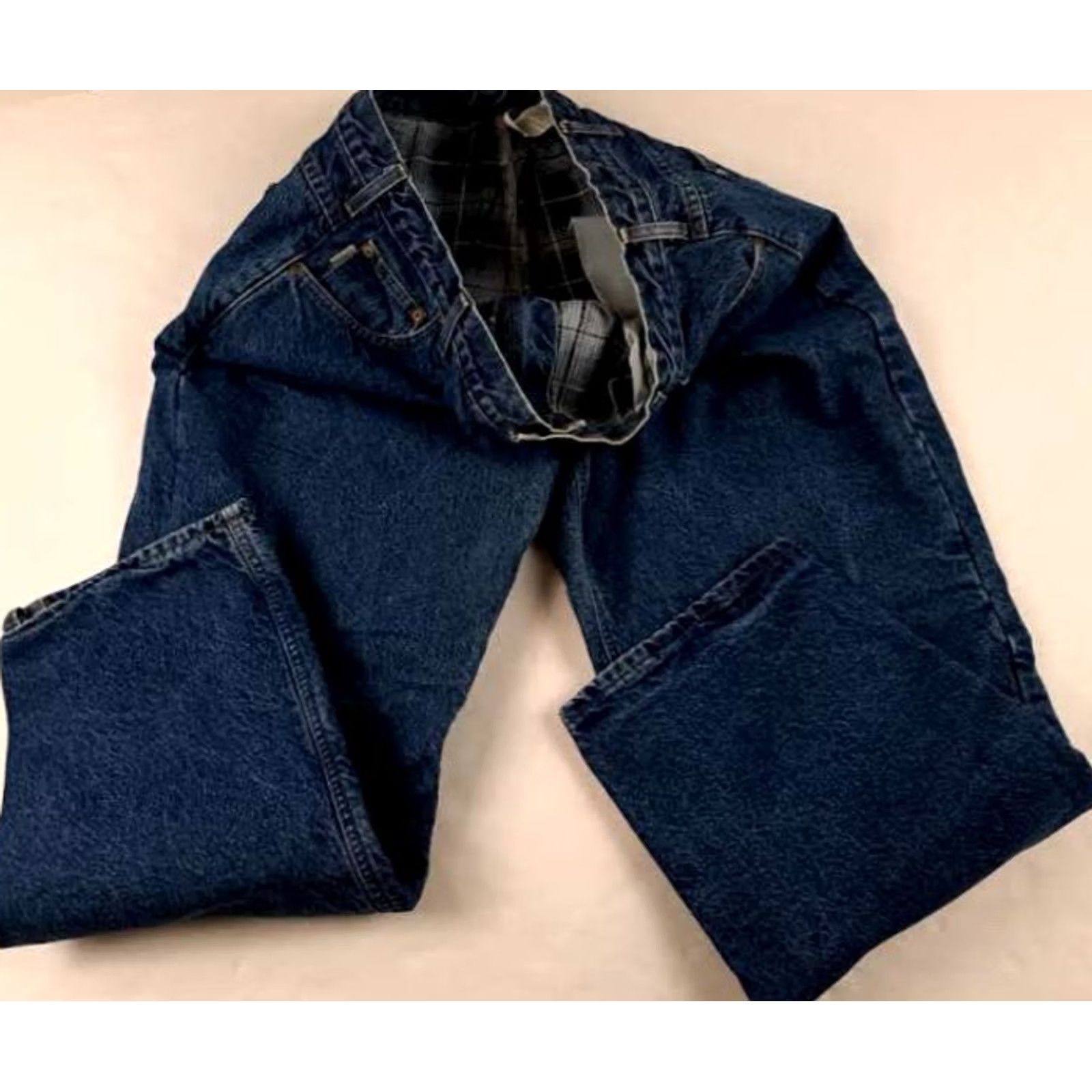 Carhartt VINTAGE Carhartt Jeans Blue Plaid Insulated EUC Size 42-30 Men Regular Denim 30in inseam Bootcut Jeans Carhartt Work Outdoors Size US 30 / EU 46 - 3 Thumbnail