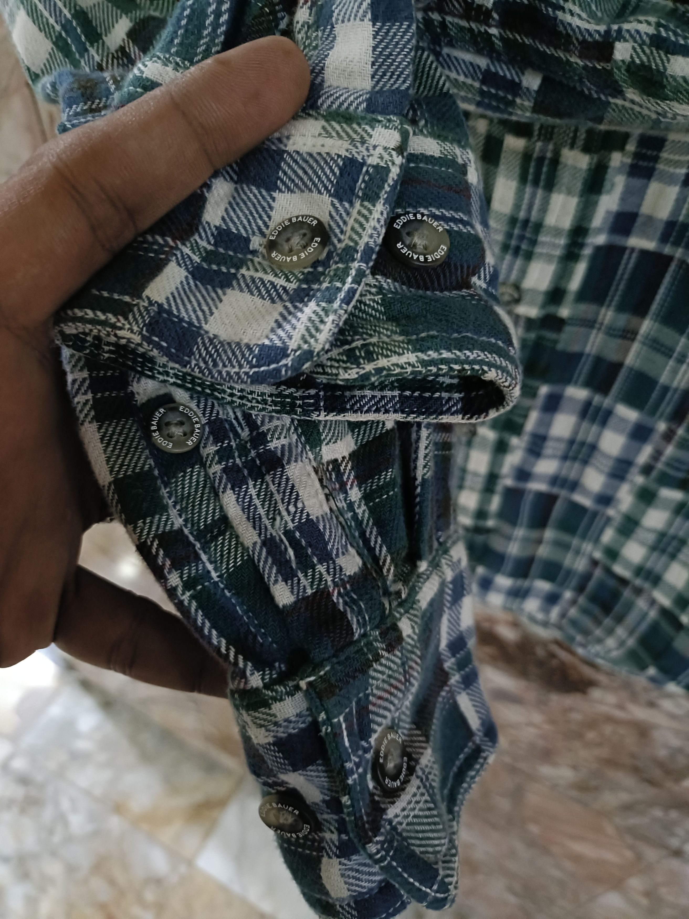 Eddie Bauer Eddie Bauer patchwork pattern flannel shirt Size US S / EU 44-46 / 1 - 3 Thumbnail