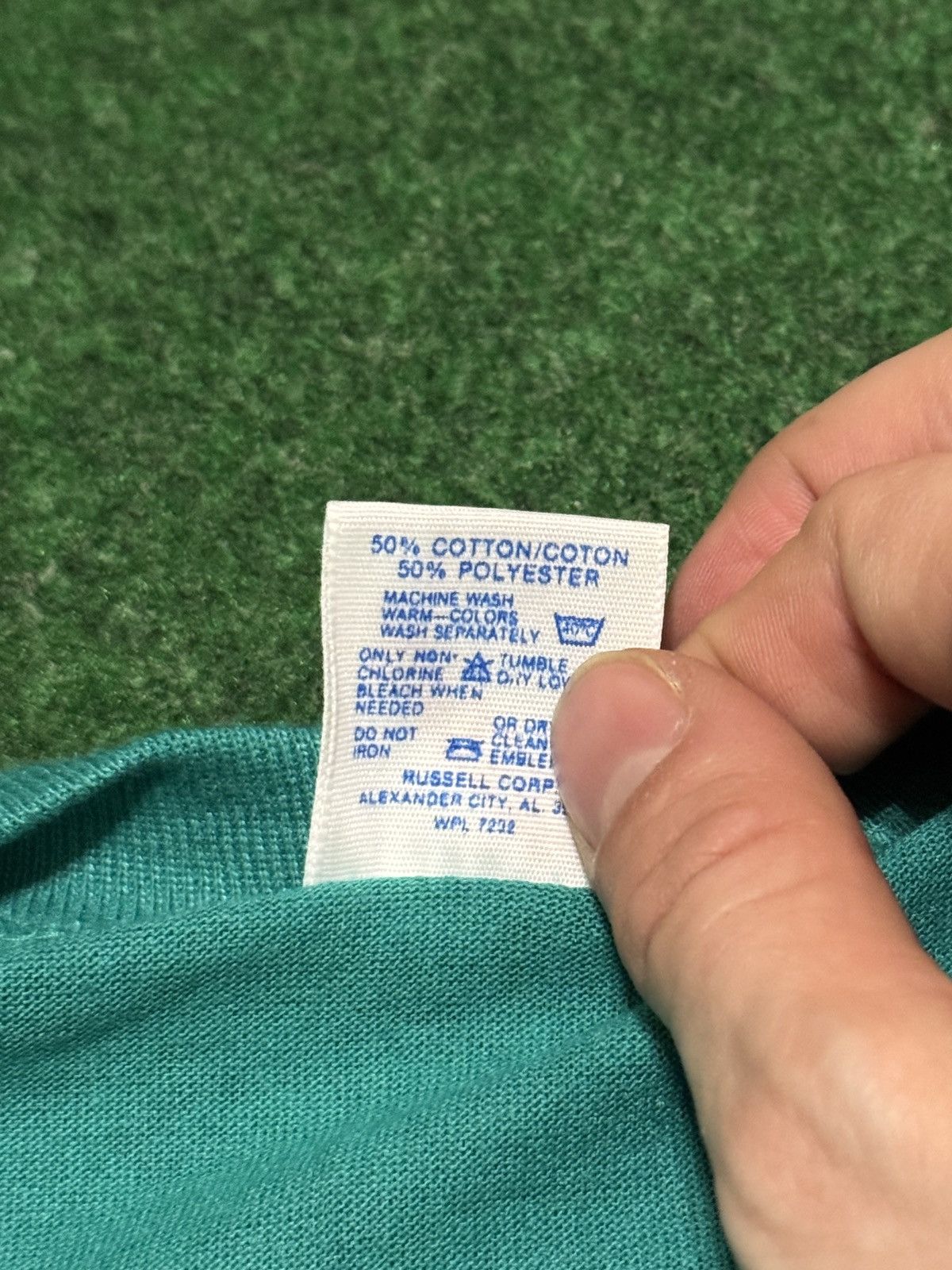 Jerzees When You Make A Difference It Shows Marine Bank 90s T Shirt Size US L / EU 52-54 / 3 - 4 Thumbnail