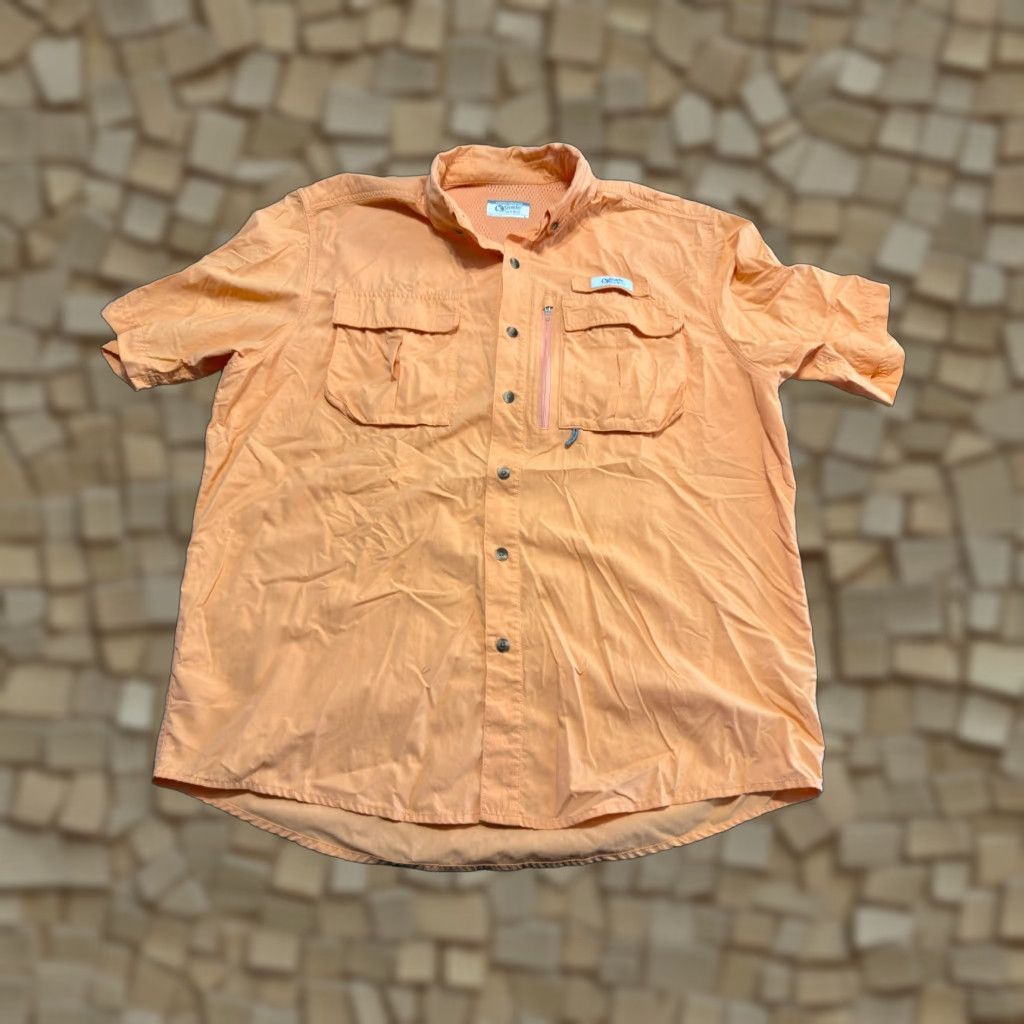 Vintage Gander Mountain Guide Series Shirt Men's Large Orange Short-Sleeve Button-Up Shirt Size US L / EU 52-54 / 3 - 1 Thumbnail