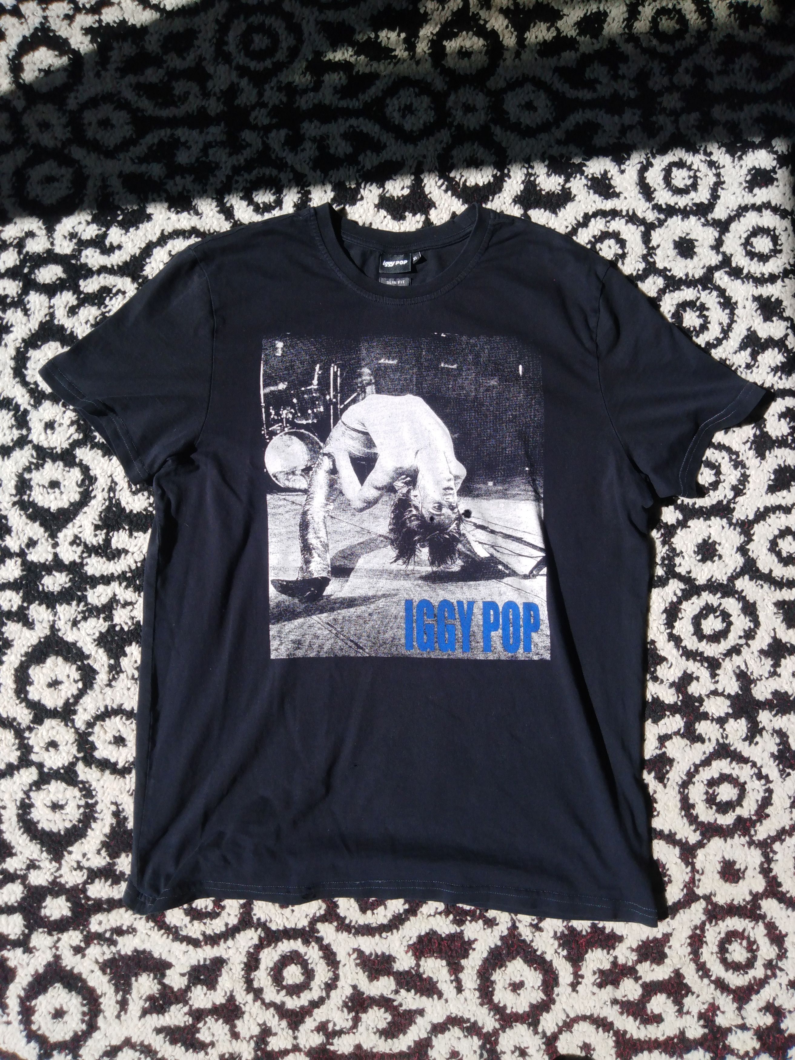Band Tees × Iggy × Vintage 80s Iggy Pop Vintage Black Tee Size US XL / EU 56 / 4 - 1 Thumbnail