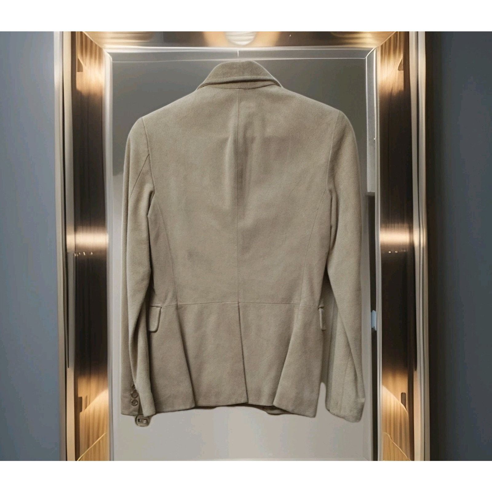 Banana Republic Banana Republic 100% Suede Genuine Leather Blazer Jacket 0 Size XS / US 0-2 / IT 36-38 - 2 Thumbnail