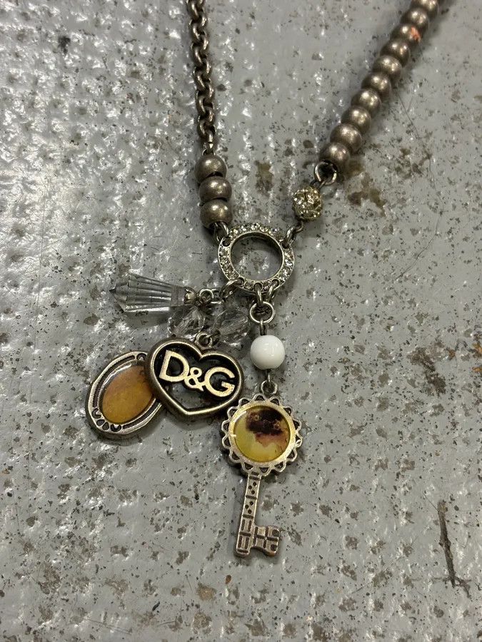 Dolce & Gabbana Dolce & Gabbana Silver Metal Charm Necklace Size ONE SIZE - 3 Thumbnail