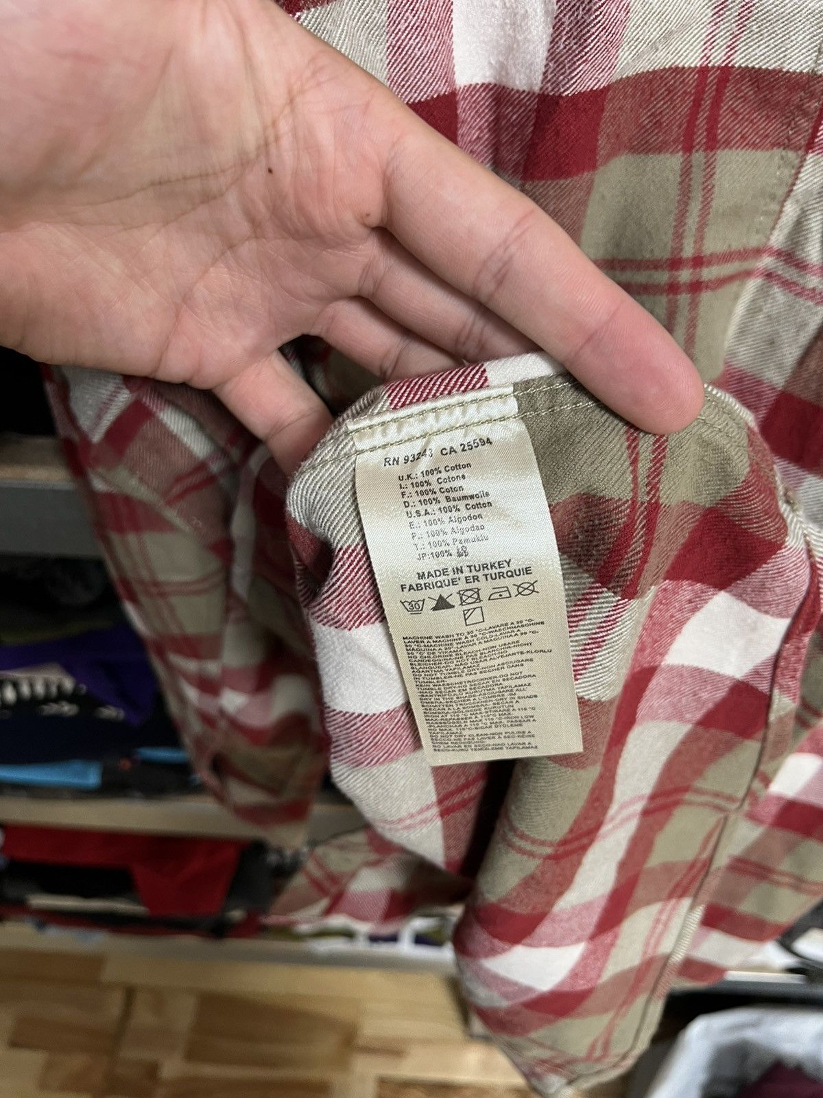 Diesel Diesel Flannel Down Red Plaid Check Button Up Shirt Size L Size US L / EU 52-54 / 3 - 11 Thumbnail