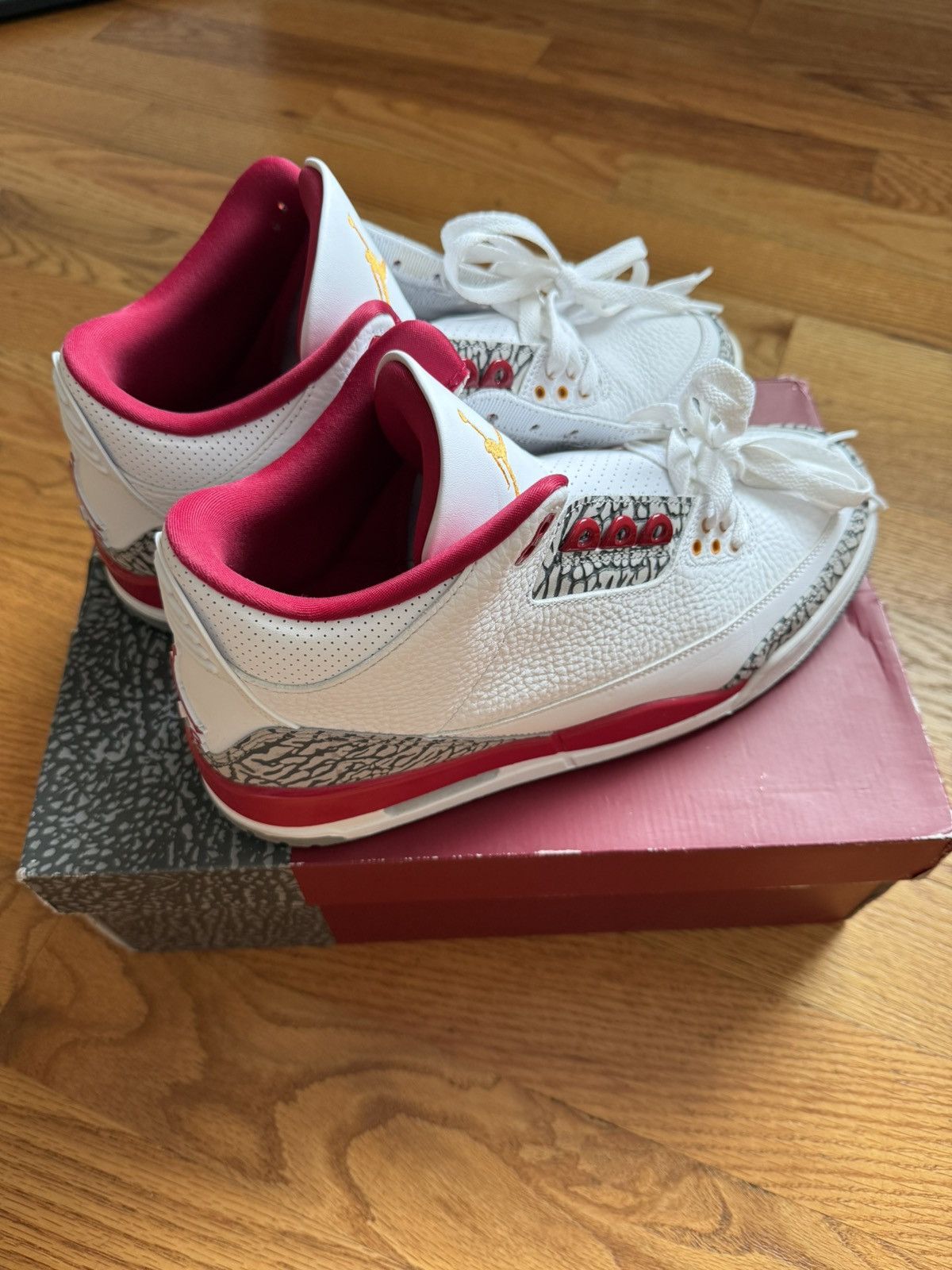 Nike Air Jordan 3 retro cardinal red Size US 11.5 / EU 44-45 - 2 Thumbnail