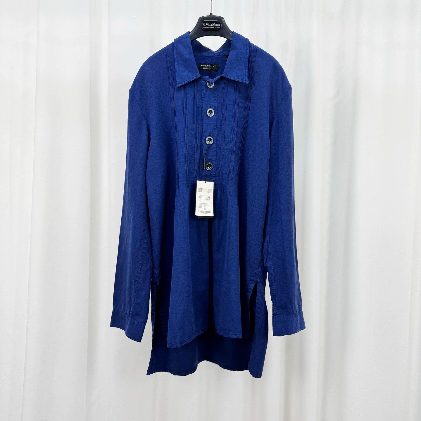 Burberry Burberry Blue Linen Shirt Coat Size US M / EU 48-50 / 2 - 1 Thumbnail