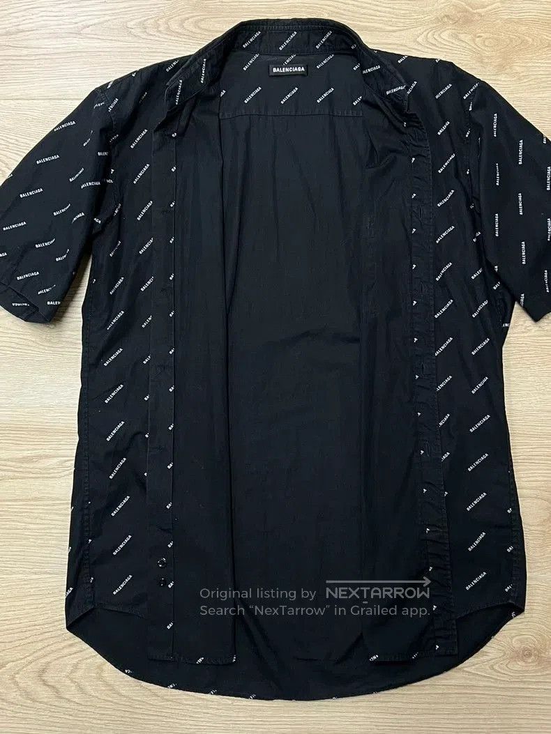 Balenciaga Balenciaga Logo Print Short Sleeve Shirt. Size US XS / EU 42 / 0 - 4 Thumbnail