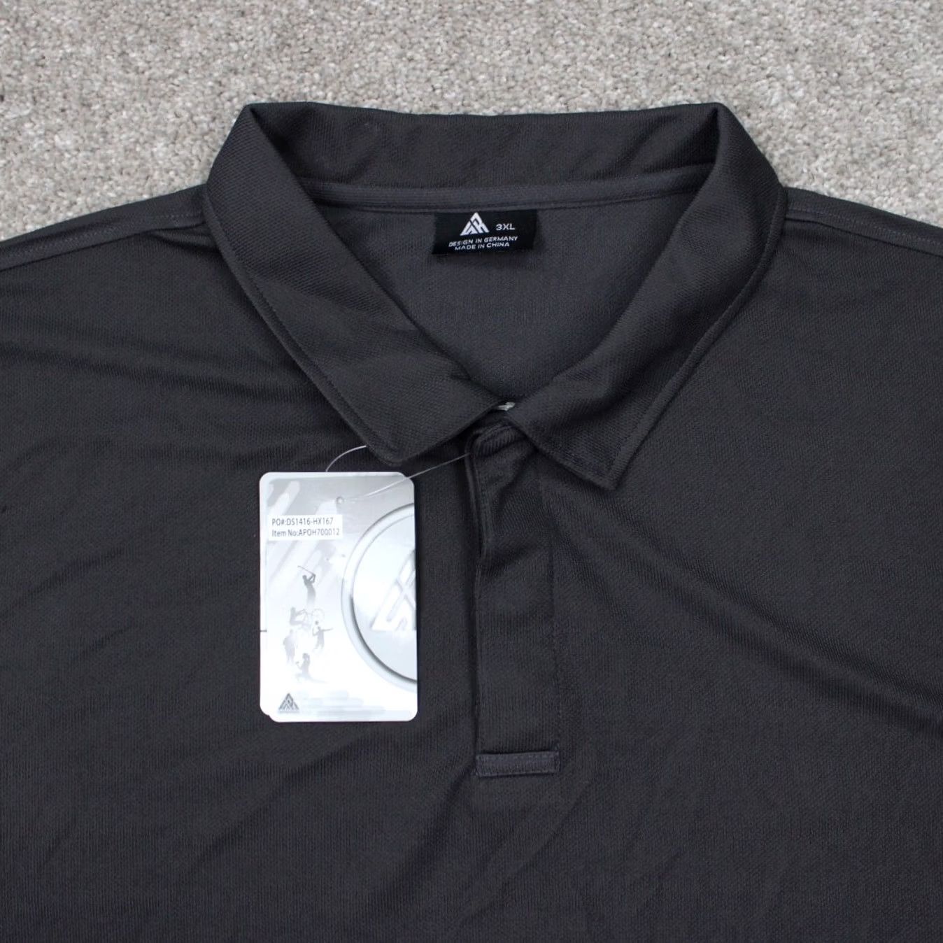 Vintage Speed Your Run Polo Shirt Mens 3XL Gray 4 Way Stretch Polyester S/S NWT Polo Shirt Size US XXL / EU 58 / 5 - 5 Thumbnail