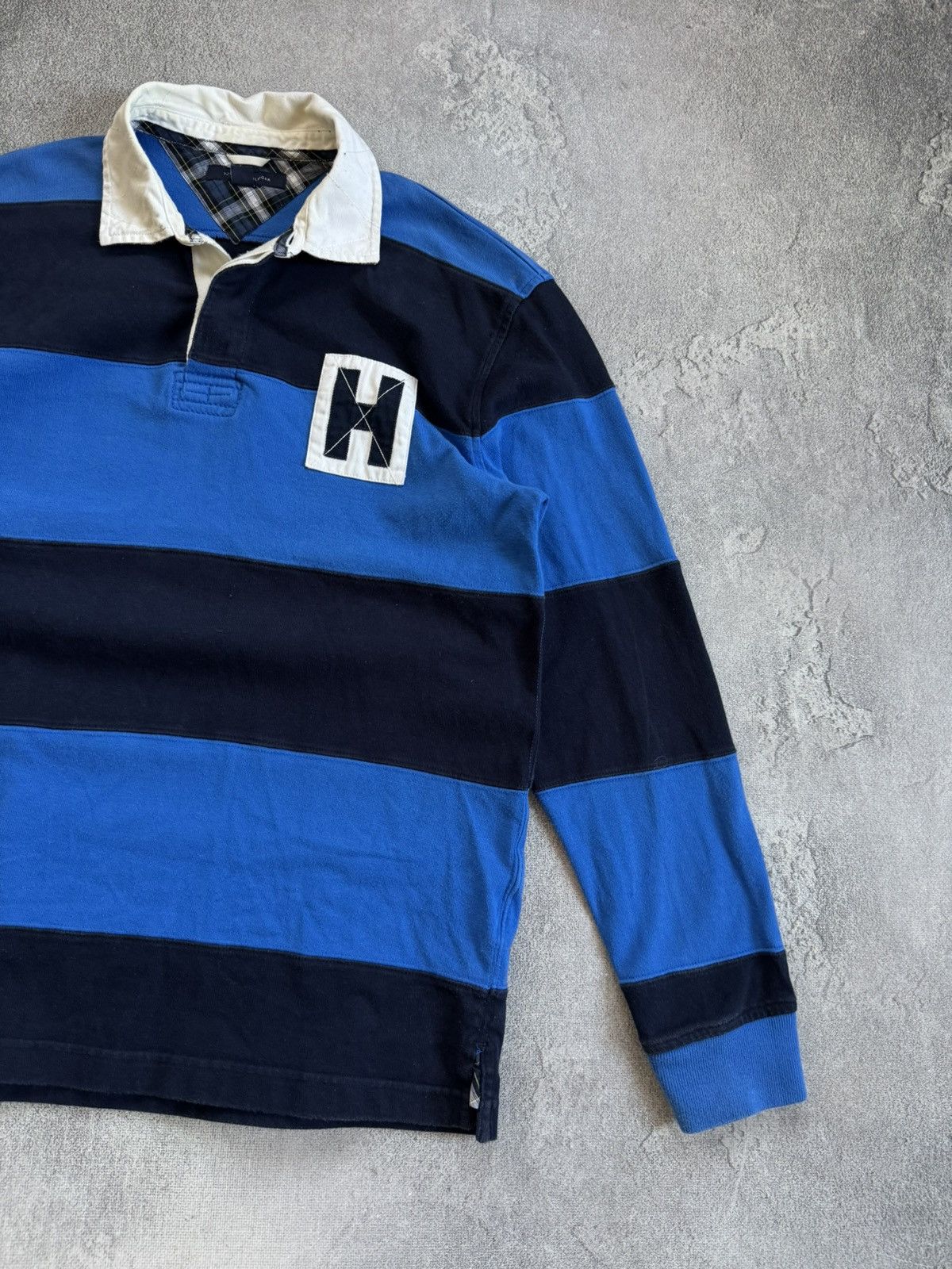 Tommy Hilfiger Tommy Hilfiger L/size striped rugby sweatshirts jumper 00s Size US L / EU 52-54 / 3 - 11 Thumbnail