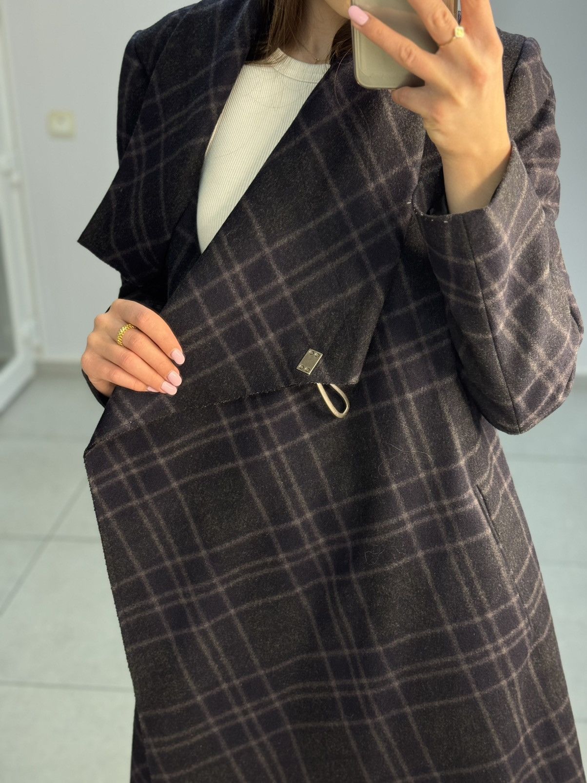 Allsaints Allsaints Spitalfields Asymmetric Wool Coat Jacket Size M / US 6-8 / IT 42-44 - 9 Thumbnail