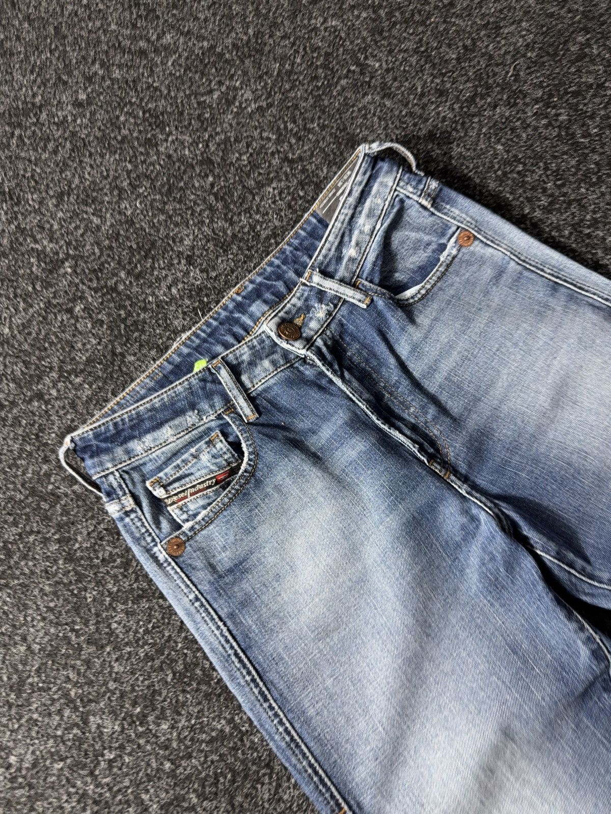 Diesel × If Six Was Nine × Vintage Vintage Diesel Industry Distressed Jeans skinny denim pants Size 29" - 6 Thumbnail