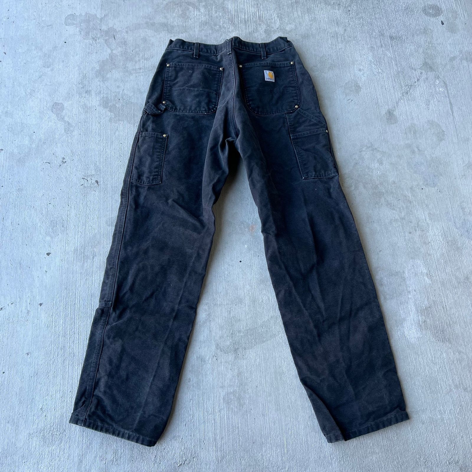 Carhartt × Vintage Vintage Y2K Carhartt black double knee work carpenter pants Size US 32 / EU 48 - 5 Thumbnail