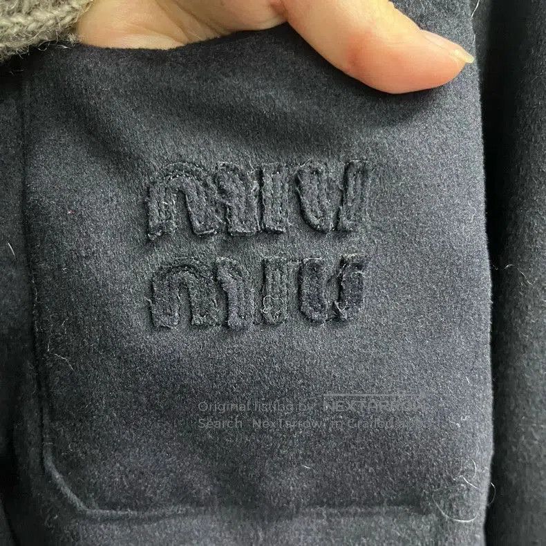 Miu Miu Miu Miu Black Logo Print Cotton Jacket. Size US S / EU 44-46 / 1 - 3 Thumbnail