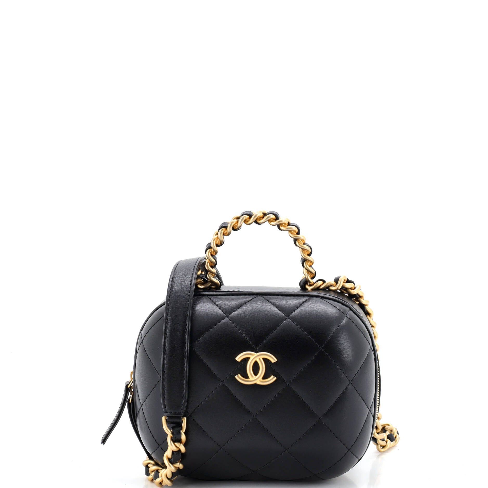 Chanel CC Bubble Top Handle Vanity Case with Chain Size ONE SIZE - 1 Thumbnail