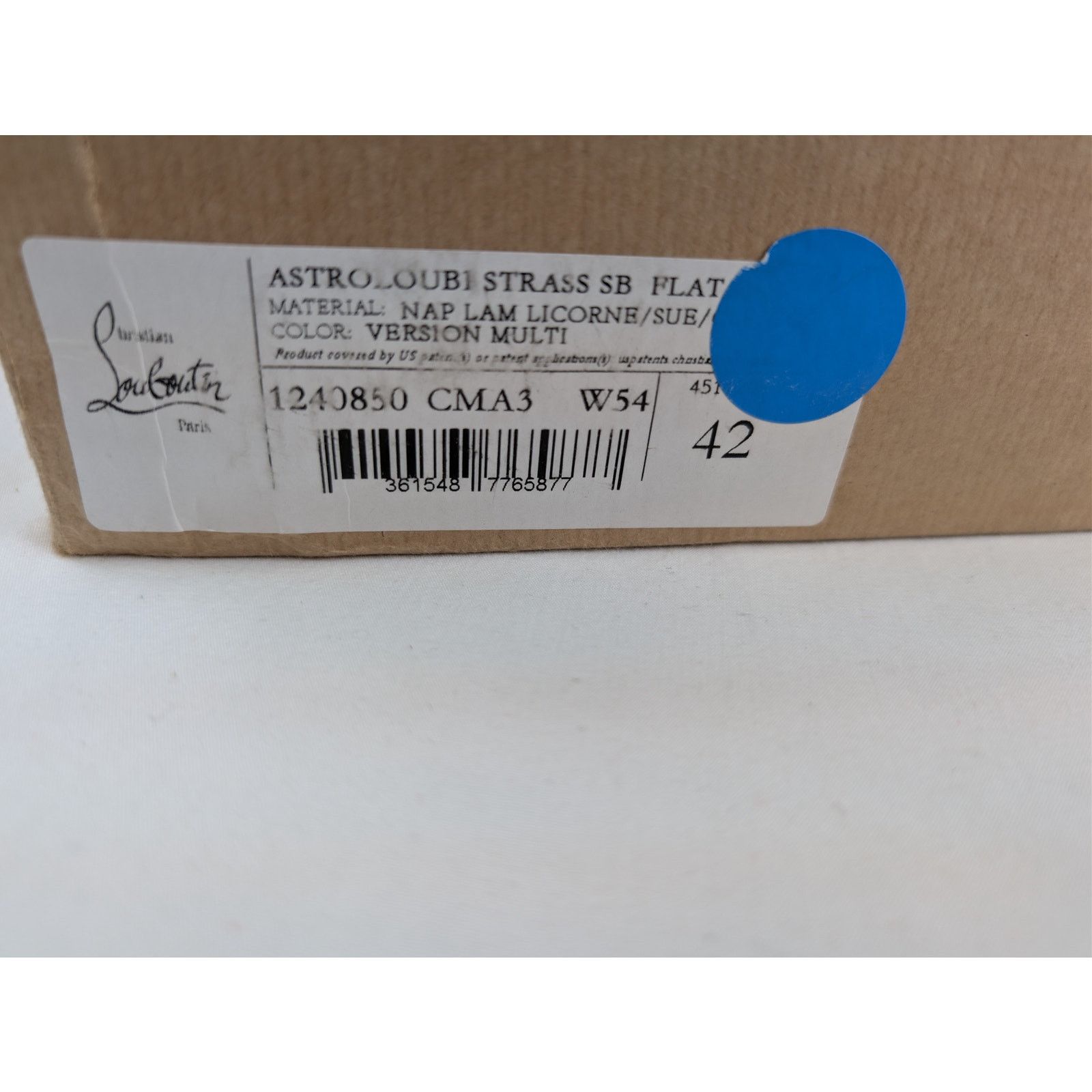 Christian Louboutin o1rshd1 Astroloubi Strass SB Flat Shoe Sneakers Multicolor Size US 9 / EU 42 - 24 Thumbnail